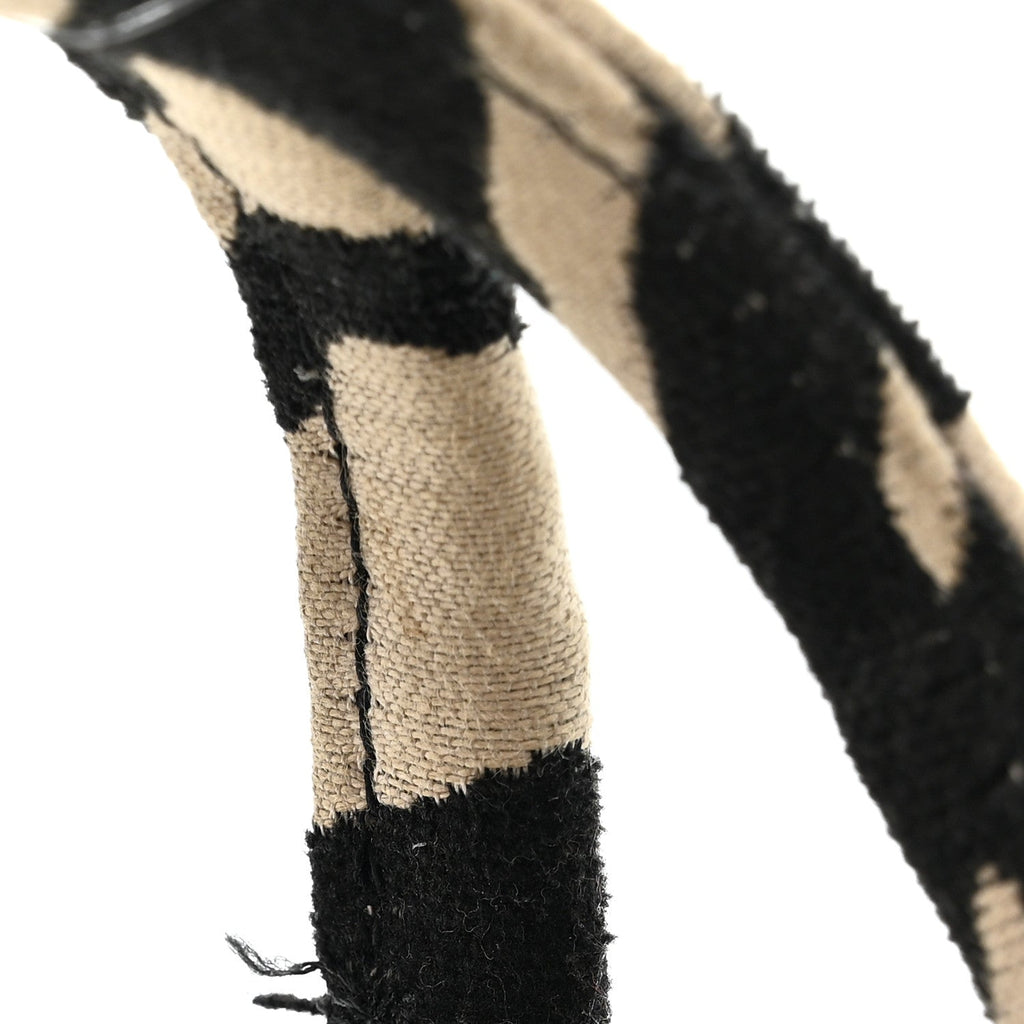 Cotton Canvas Zebra Tiger Print Mini The Traveler Tote Bag