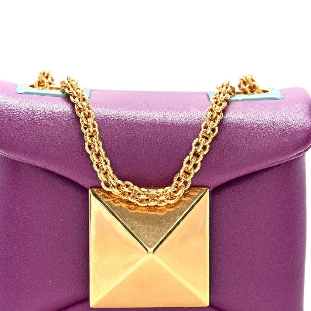 Nappa Micro One Stud Chain Bag Prune