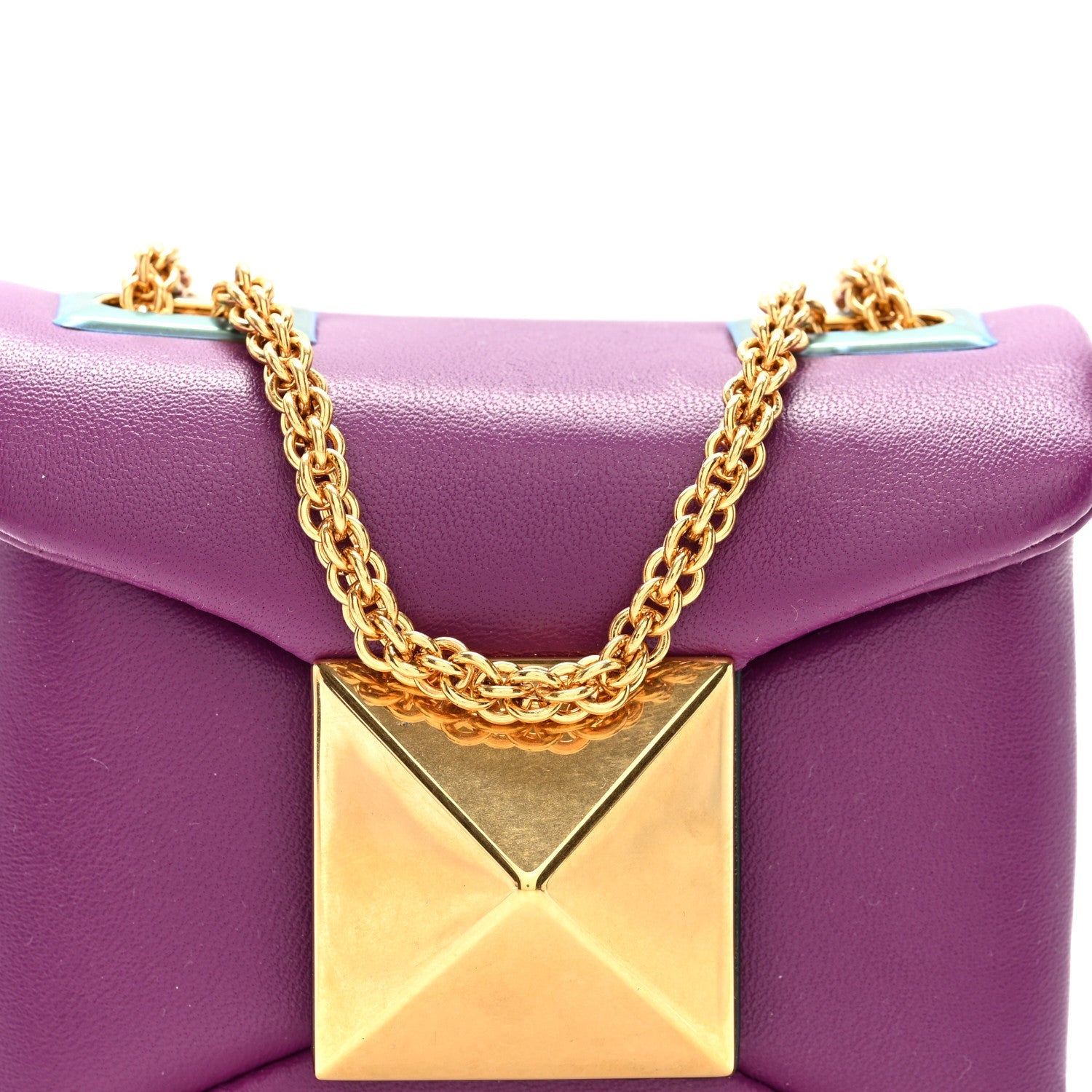 Nappa Micro One Stud Chain Bag Prune