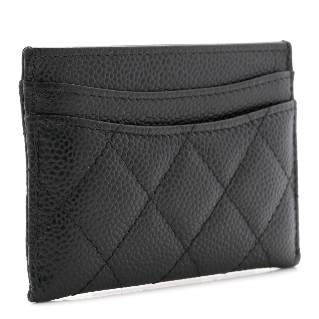 Caviar Quilted  Holder Black