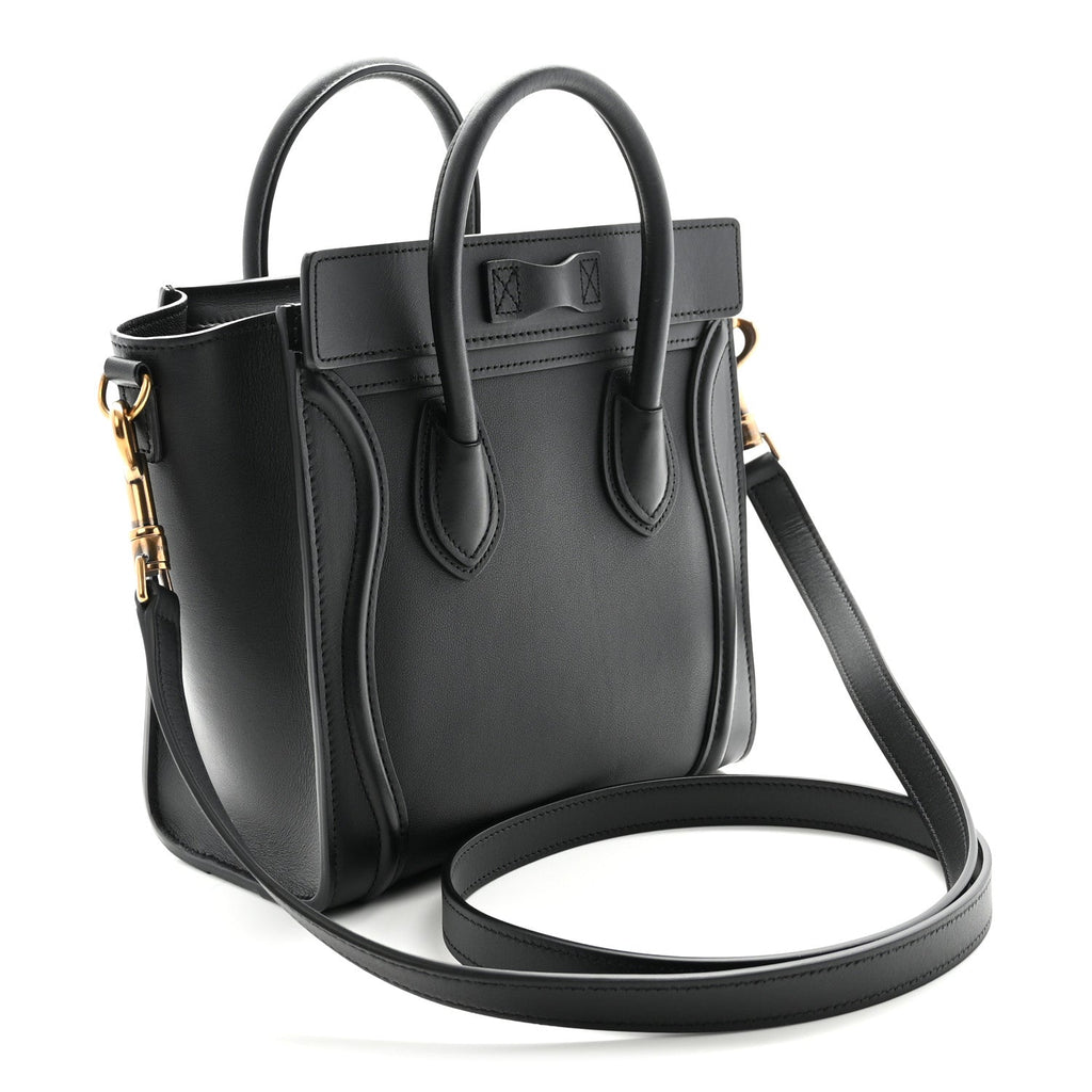 Smooth Calfskin Nano Luggage Black