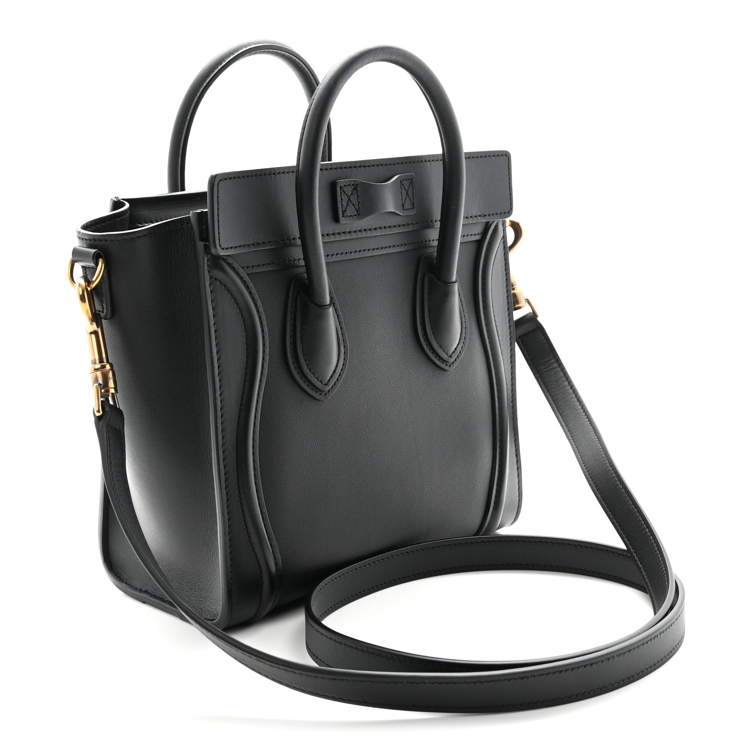 Smooth Calfskin Nano Luggage Black