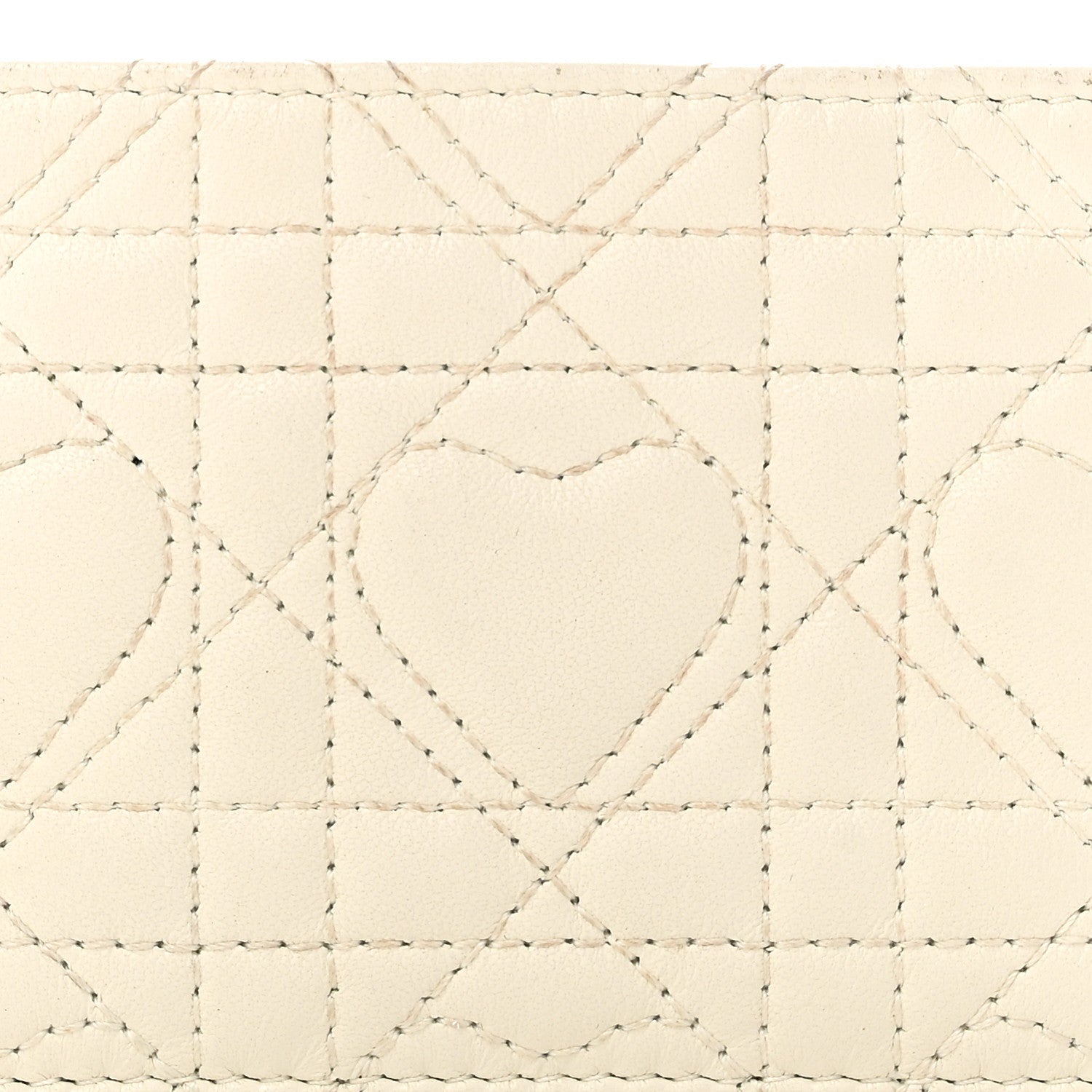 Lambskin Cannage DiorAmour Lady Dior  Holder White