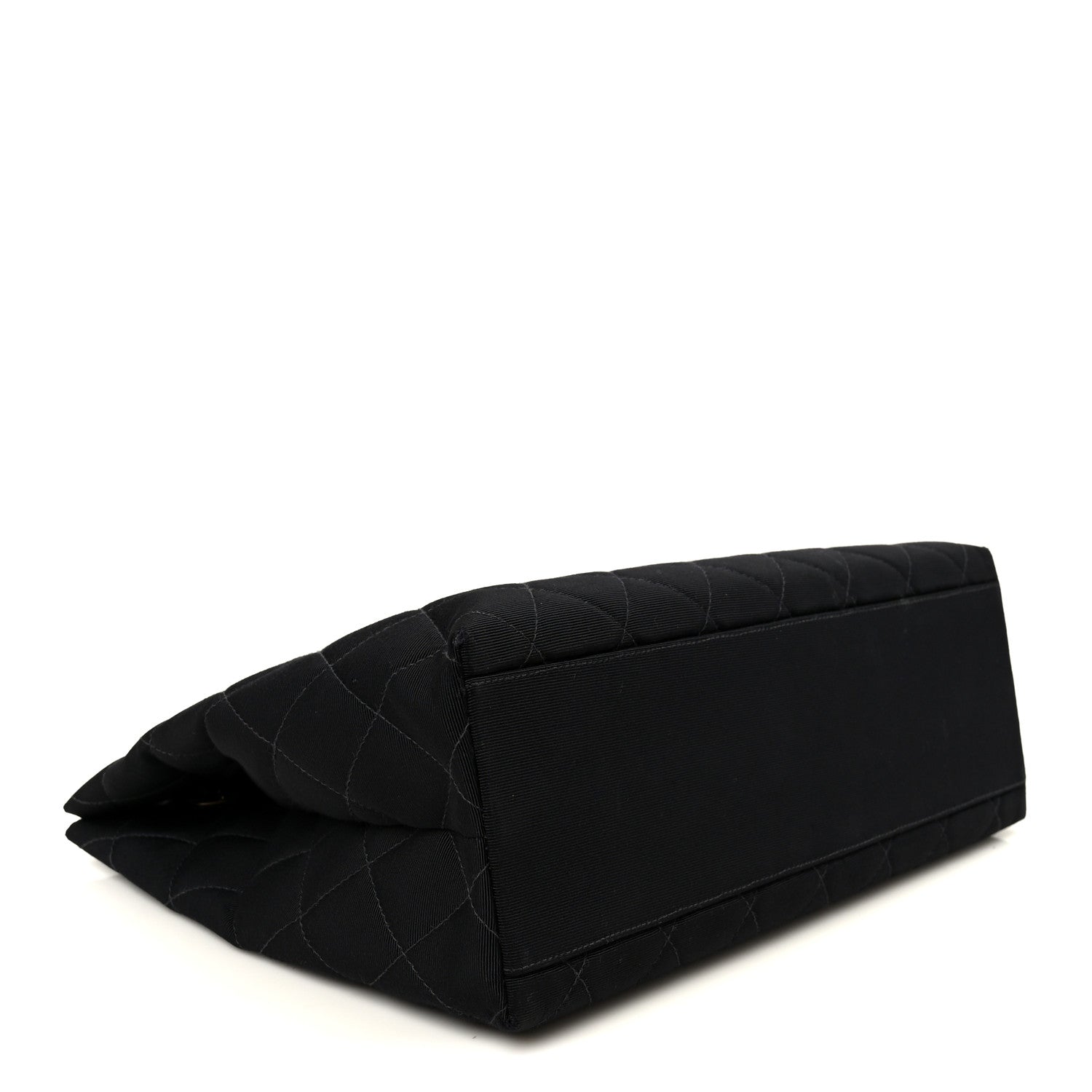 Grosgrain Quilted Shopper Tote Black