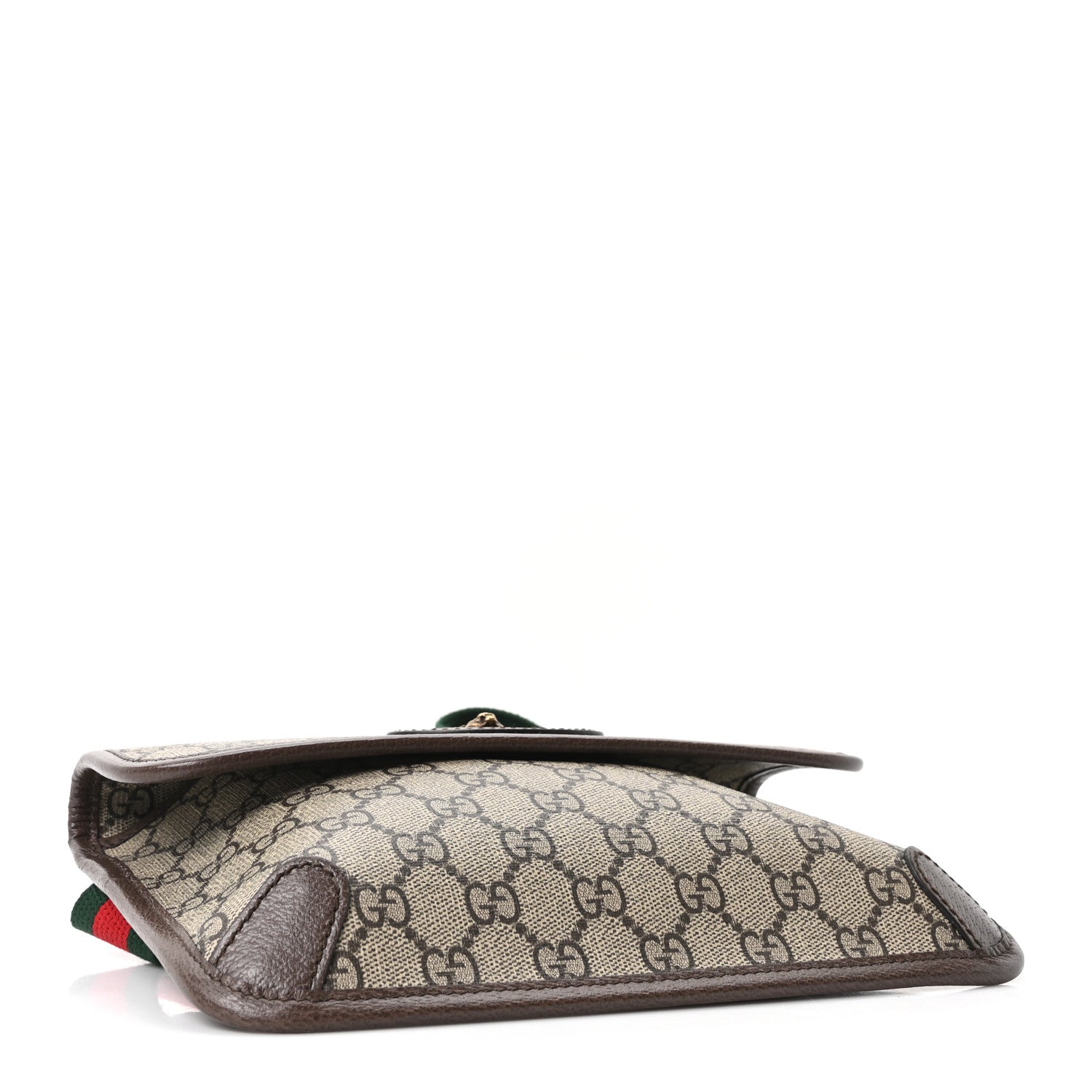 GG Supreme Monogram Neo Vintage Web Belt Bag Brown