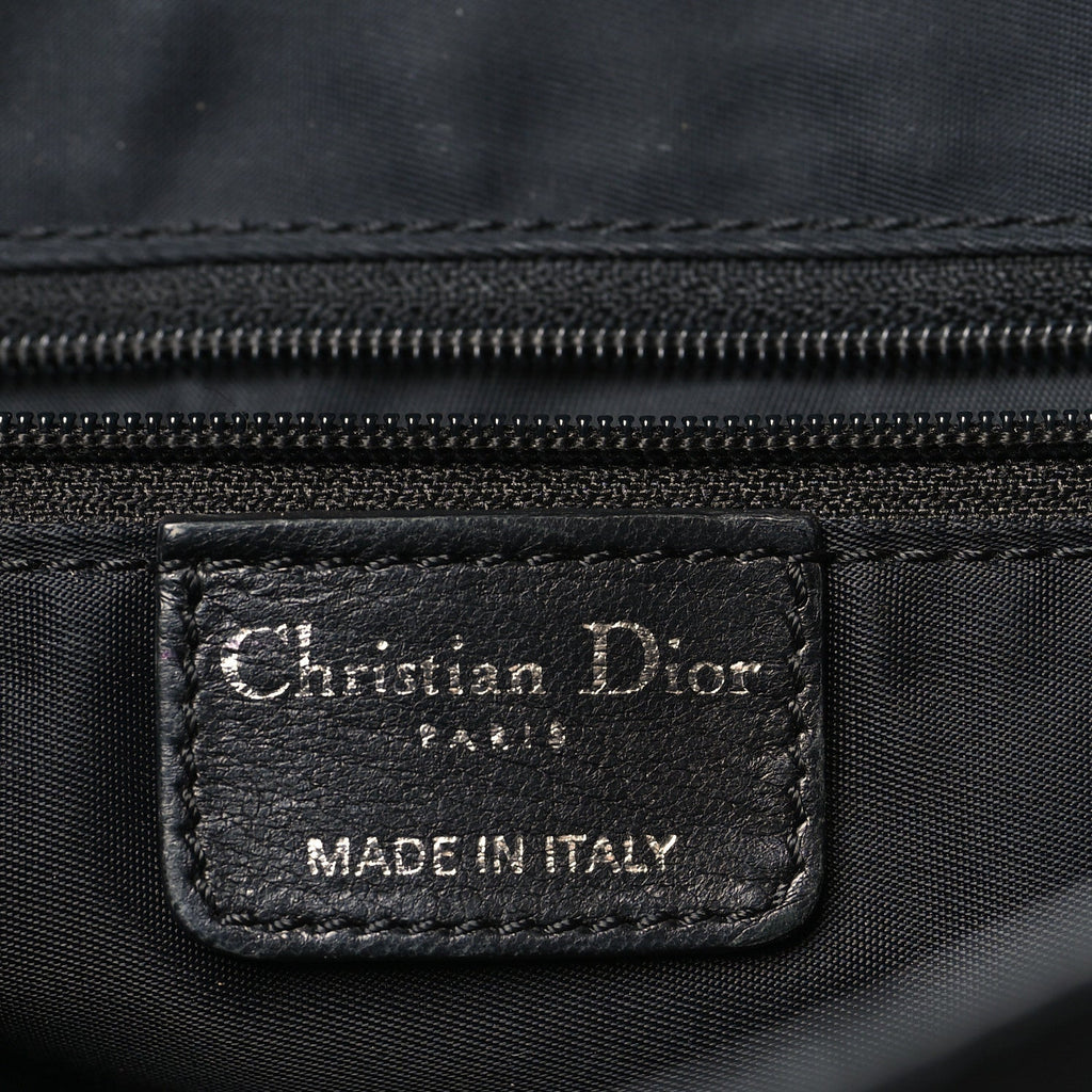Canvas Diorissimo Buckle Messenger Black