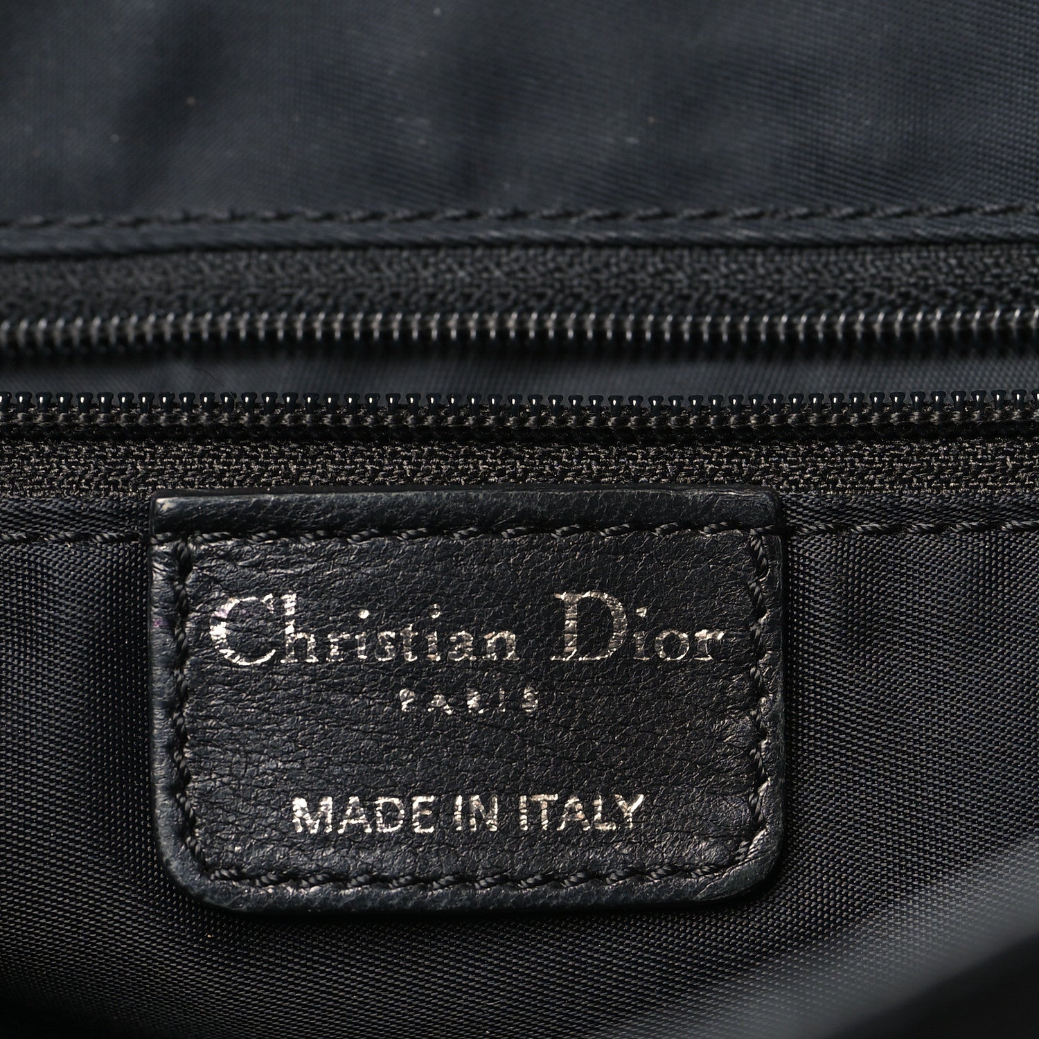 Canvas Diorissimo Buckle Messenger Black