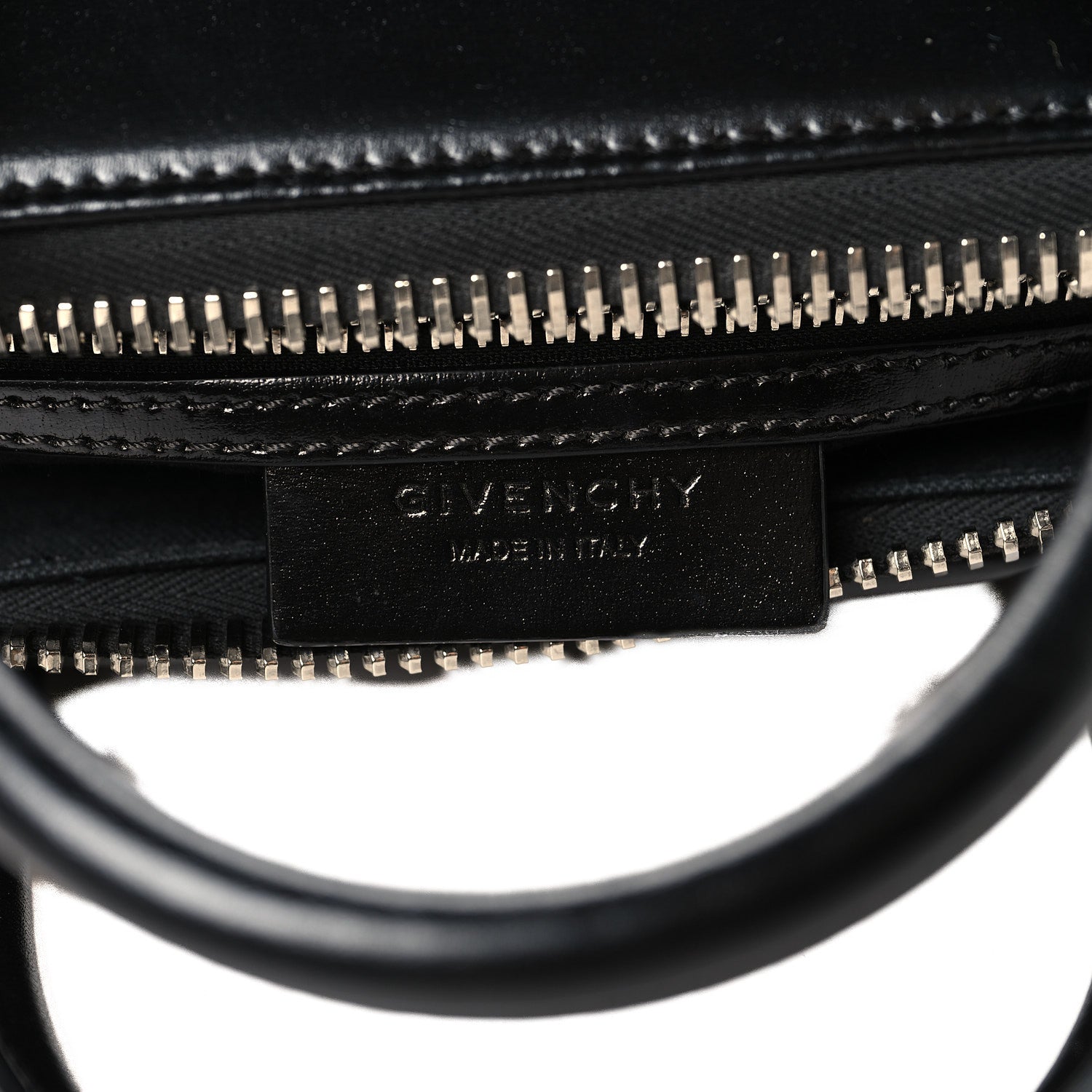 Shiny Lord Calfskin Small Antigona Black