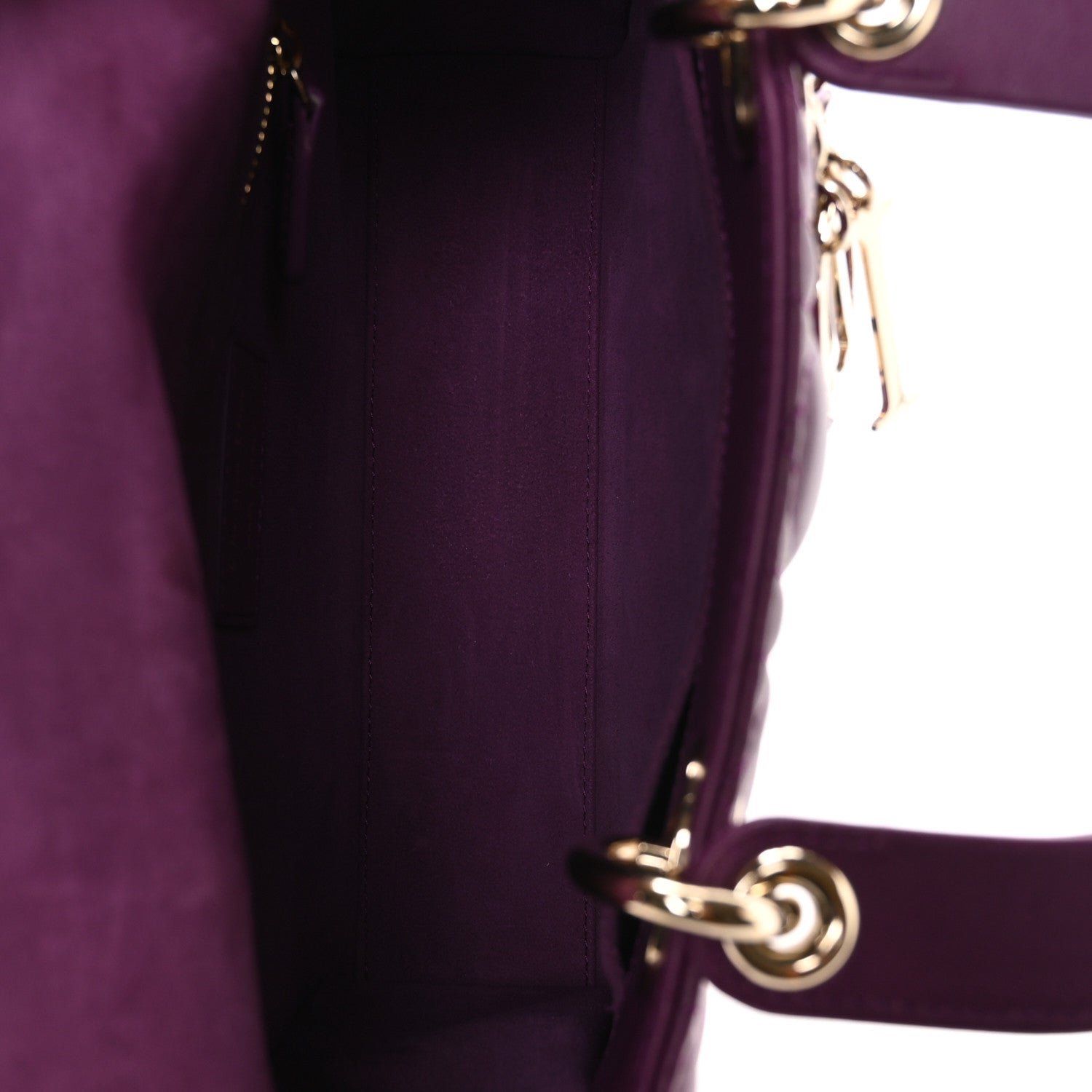 Lambskin Cannage Small My ABCDior Lady Dior Purple