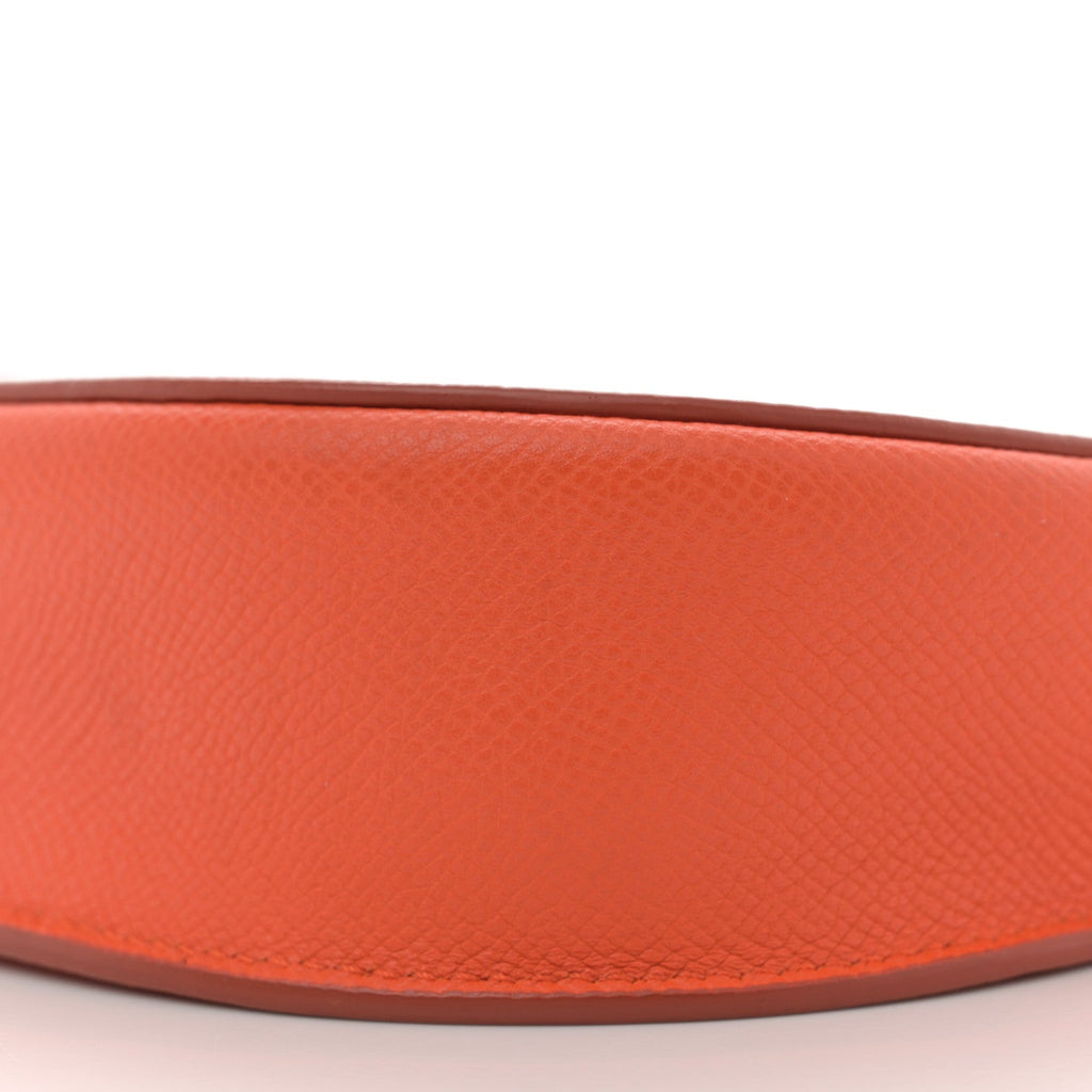 Grained Calfskin Small Trotteur Orange