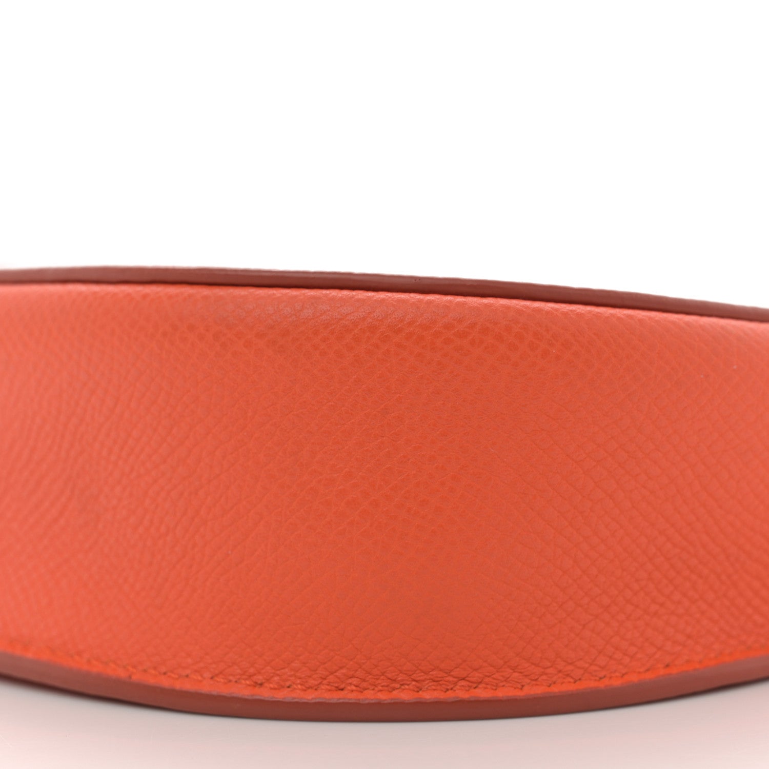 Grained Calfskin Small Trotteur Orange
