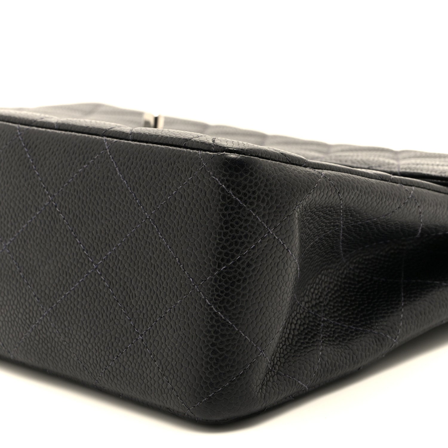 Caviar Jumbo Single Flap Black