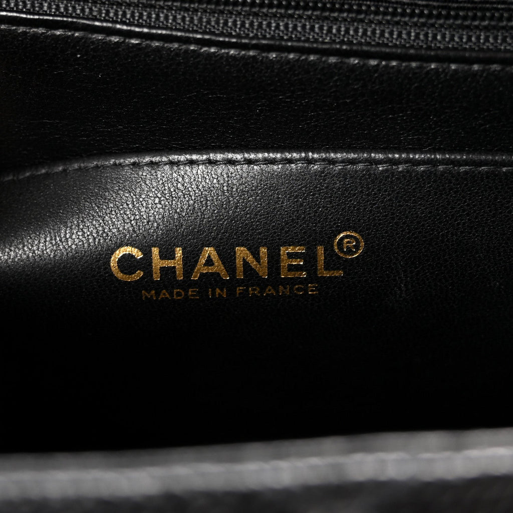 Caviar Jumbo Single Flap Black