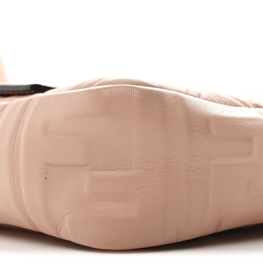 Nappa FF 1974 Embossed Baguette Rosa Bourbon