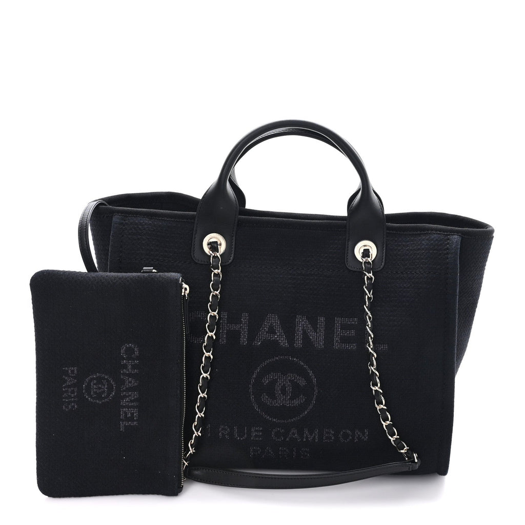 Mixed Fibers Small Deauville Tote Black