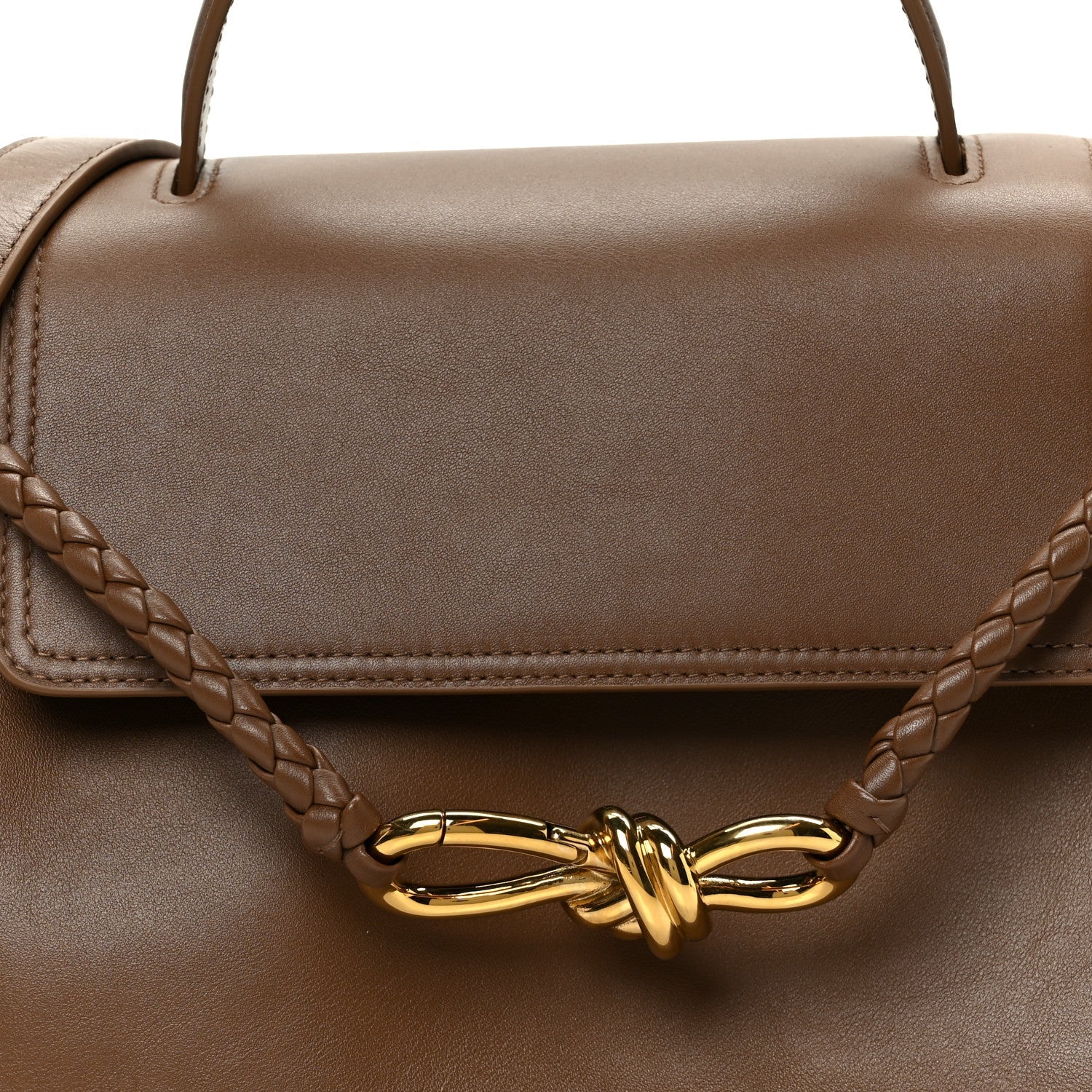 Silky Calfskin Small Ciao Ciao Nocciola