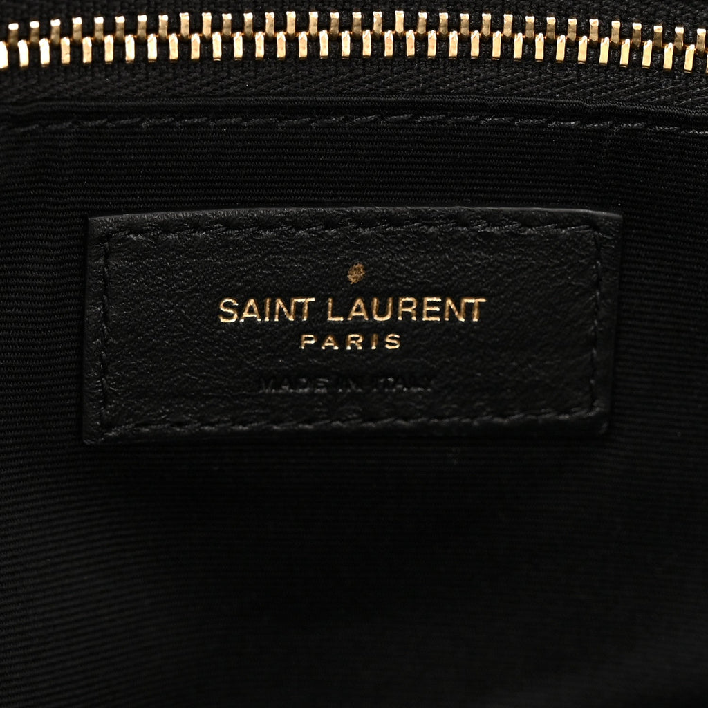 Lambskin Quilted Medium Icare Shopping Tote Black