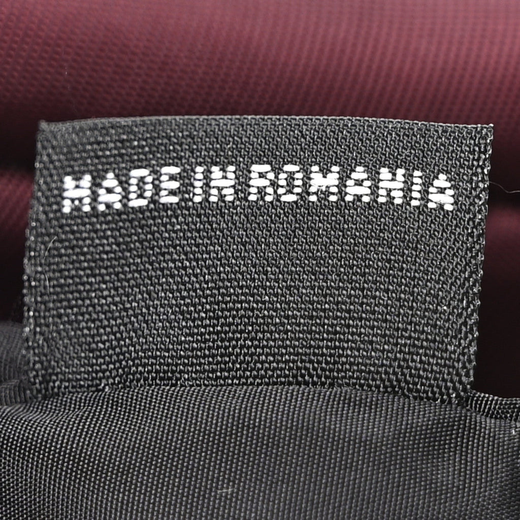 Tessuto Nylon Bomber Tote Bordeaux