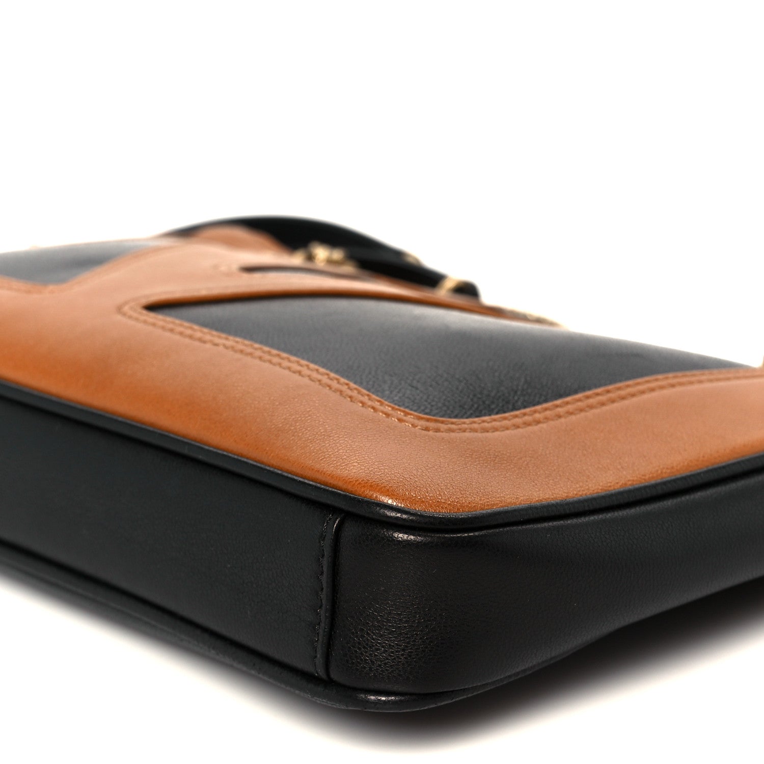 Nappa Small Viva Superstar Shopping Tote Black Brown