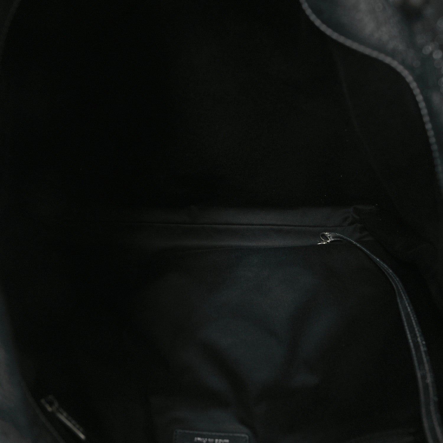 Metallic Calfskin Stitched CC Shopper Tote Silvery