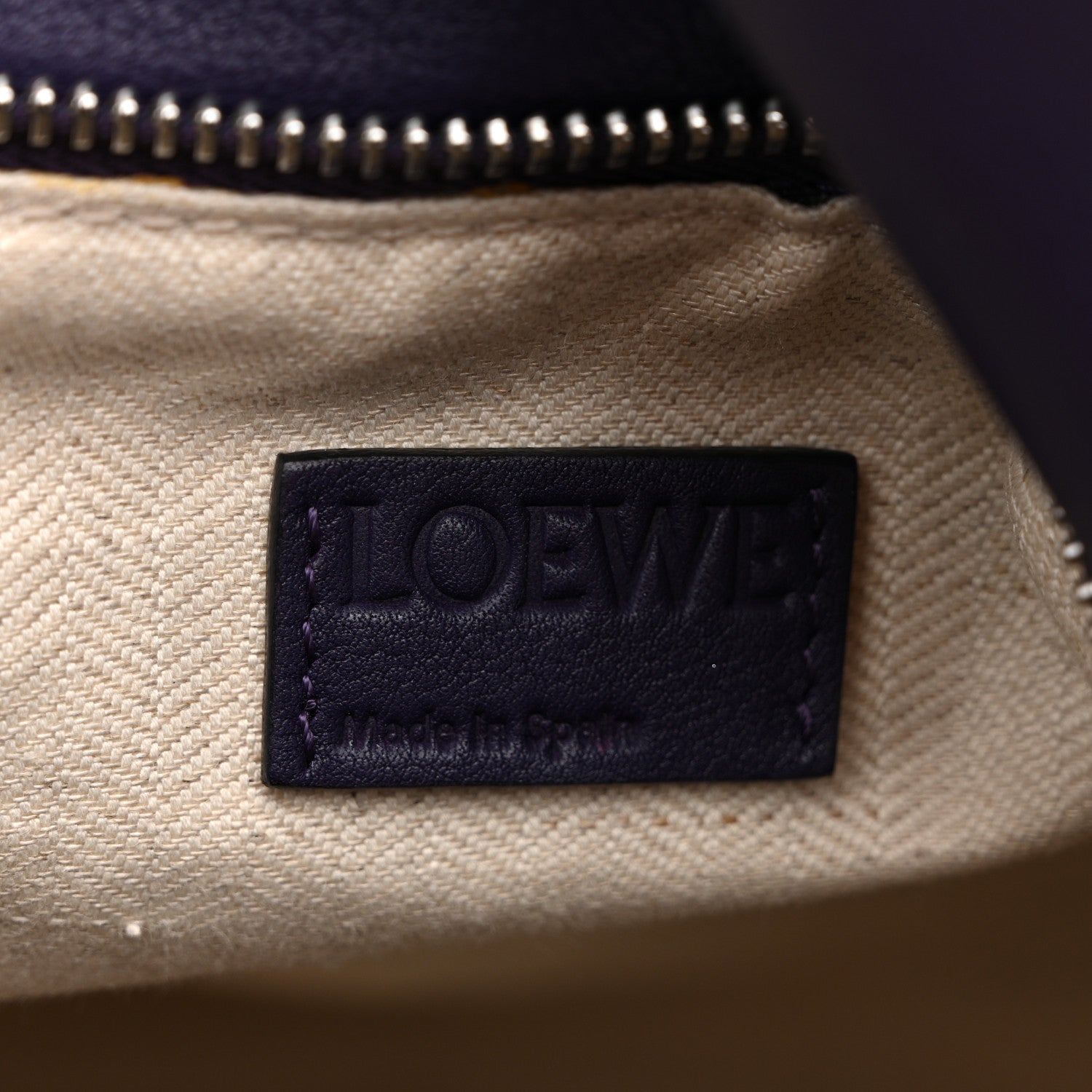 Calfskin Medium Puzzle Bag Purple