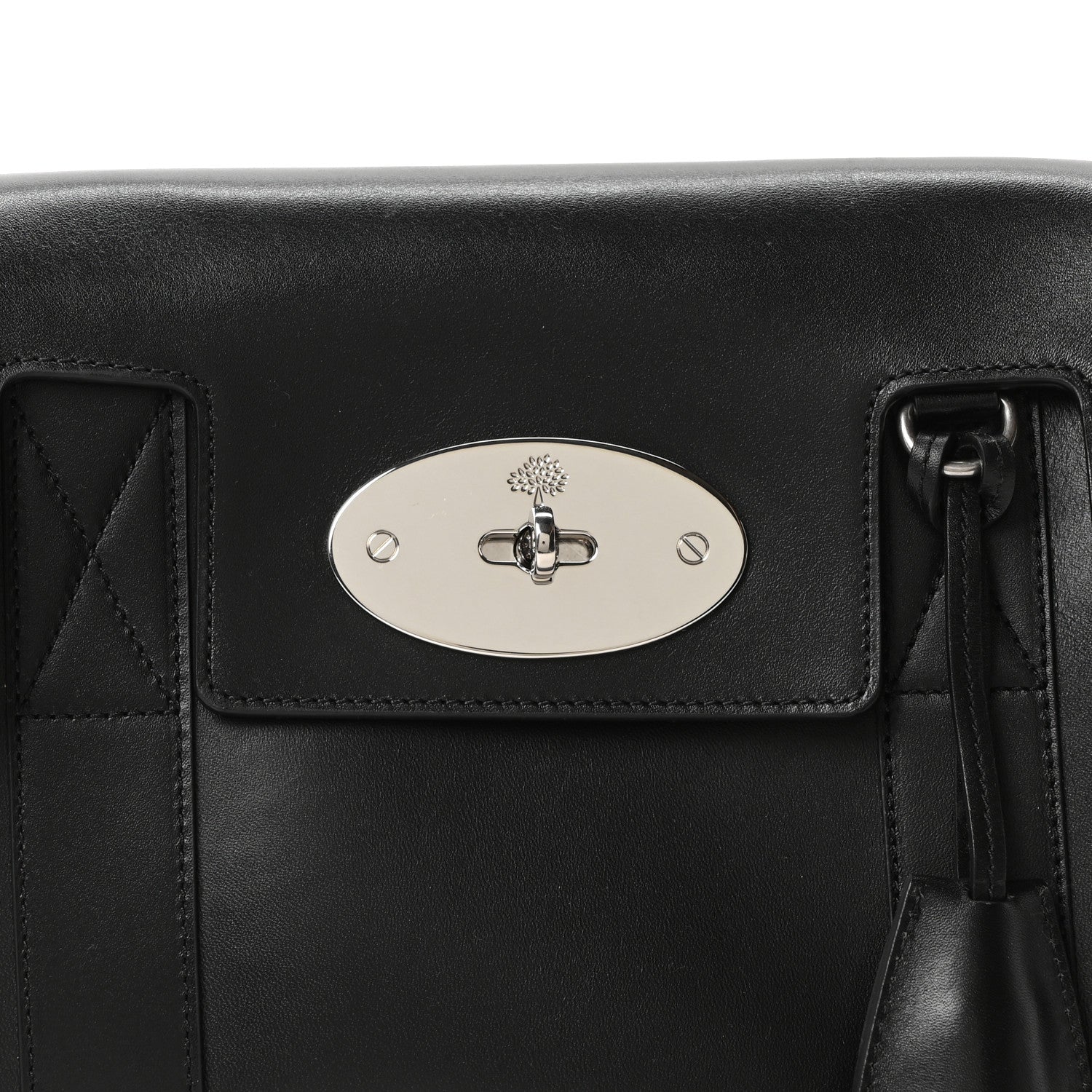 Shiny Smooth Calfskin East West Bayswater Black