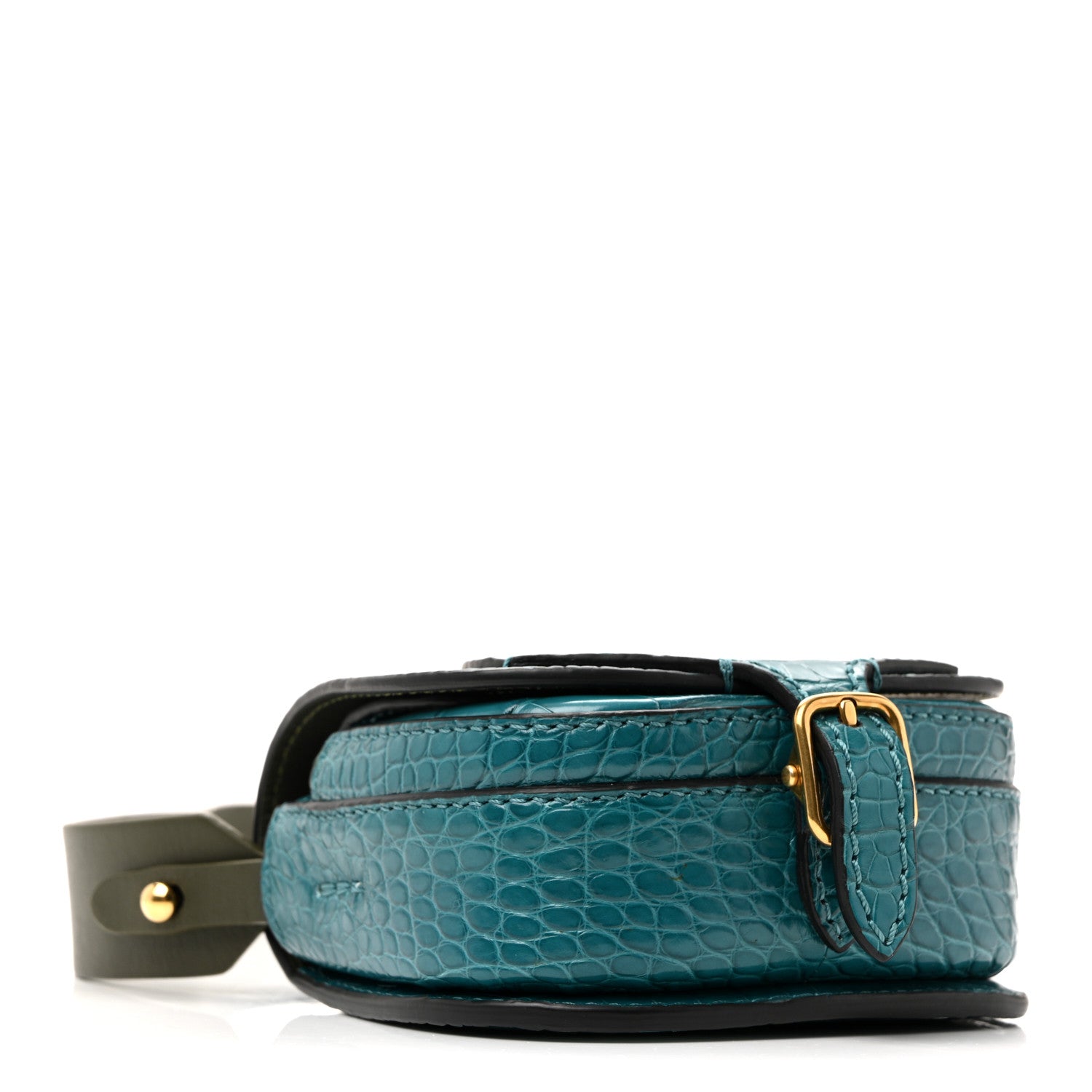 Alligator Bridle Micro Satchel Turquoise
