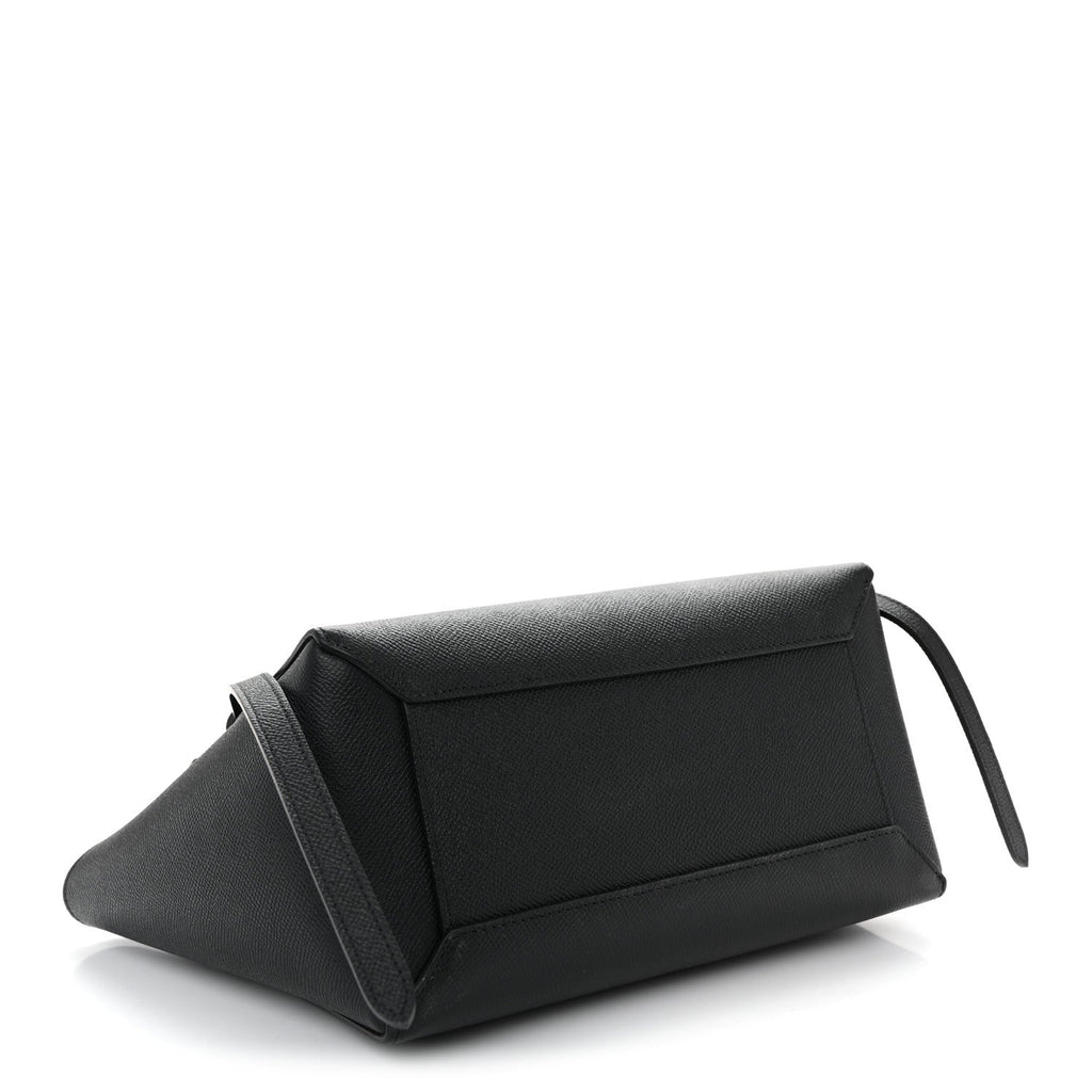 Grained Calfskin Micro Belt Bag Black