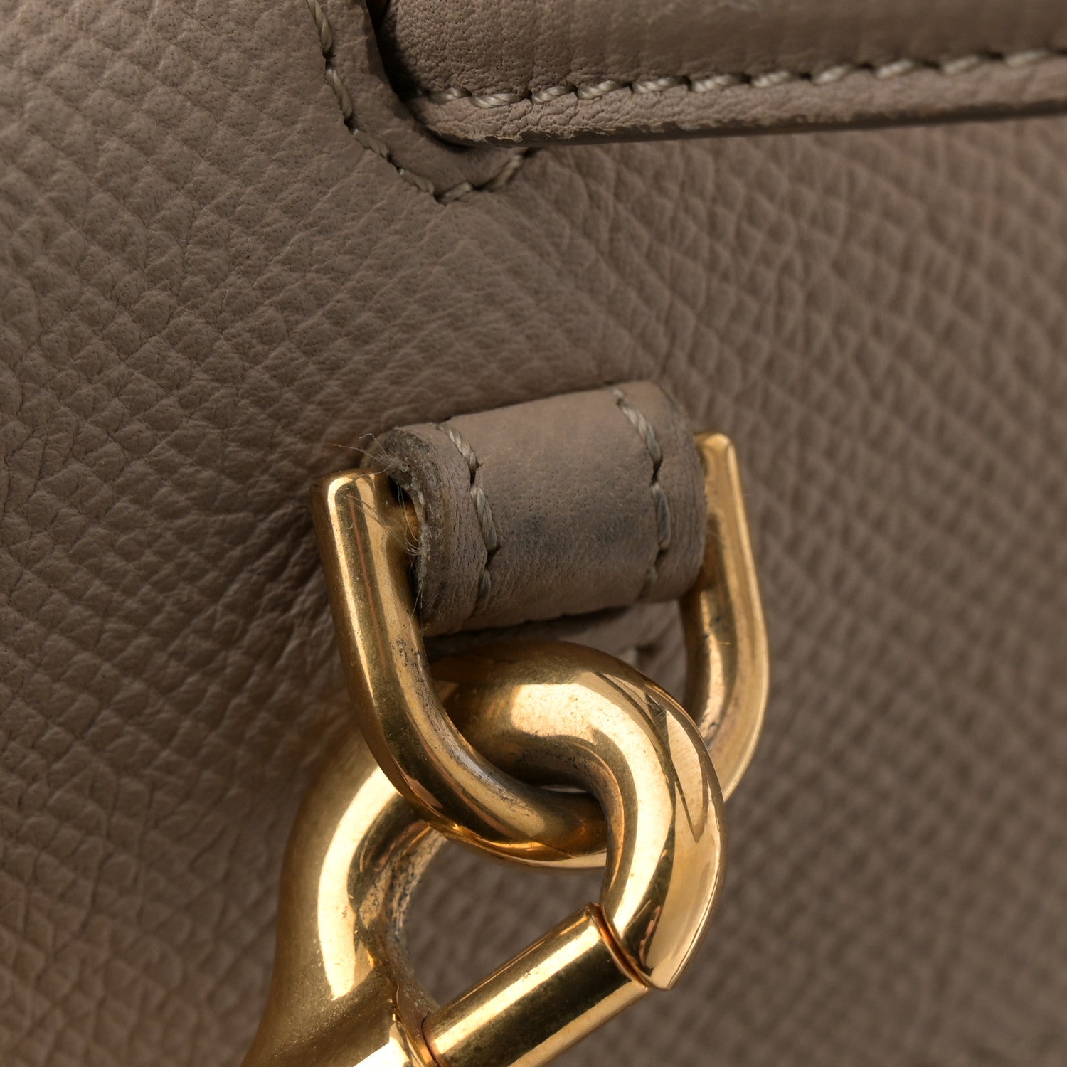 Grained Calfskin Mini Belt Bag Light Taupe