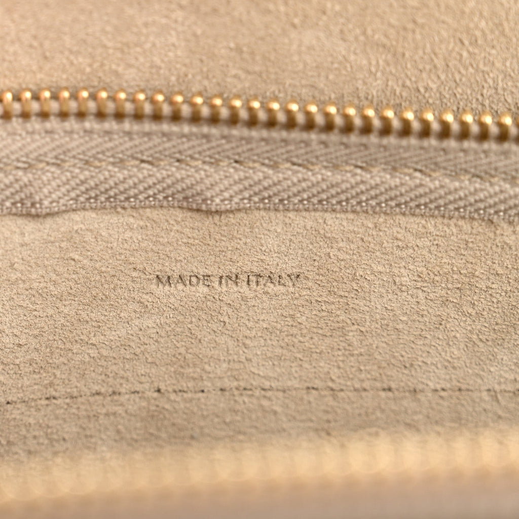 Grained Calfskin Nano Belt Bag Light Taupe