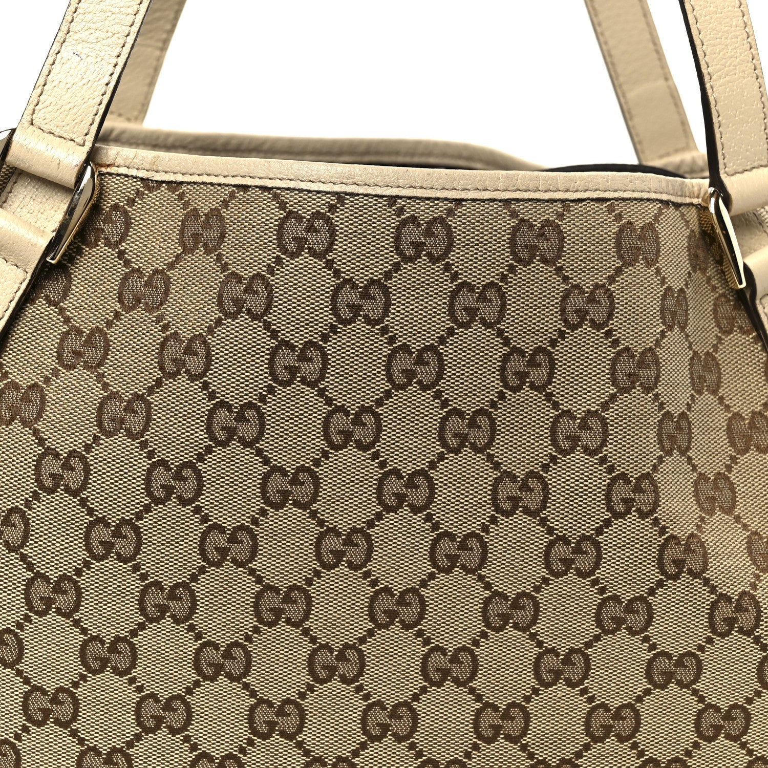 Monogram Medium Abbey Shoulder Bag Off White