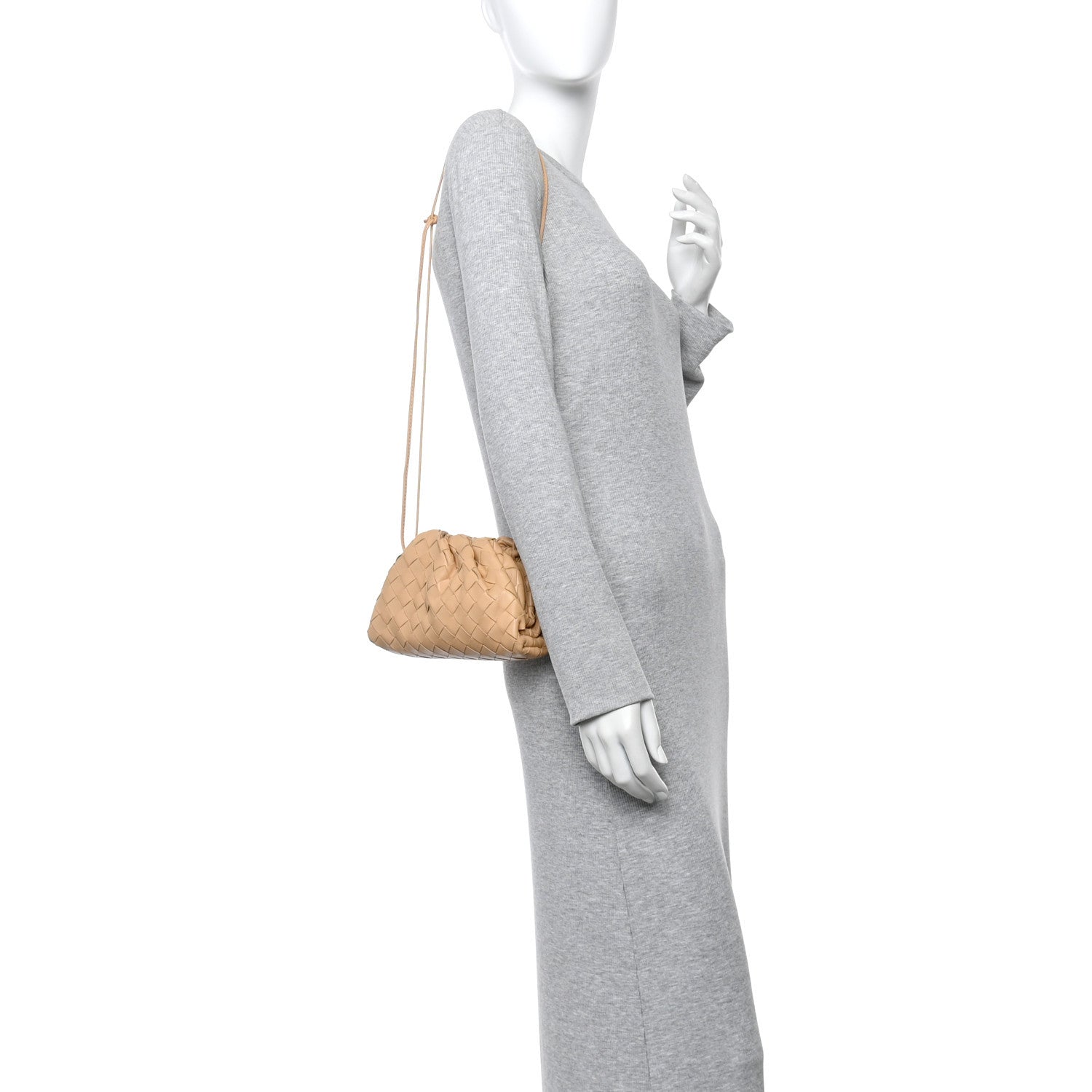 Nappa Intrecciato The Mini Pouch Almond