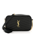 Grain De Poudre Matelasse Monogram Mini Lou Camera Bag Black