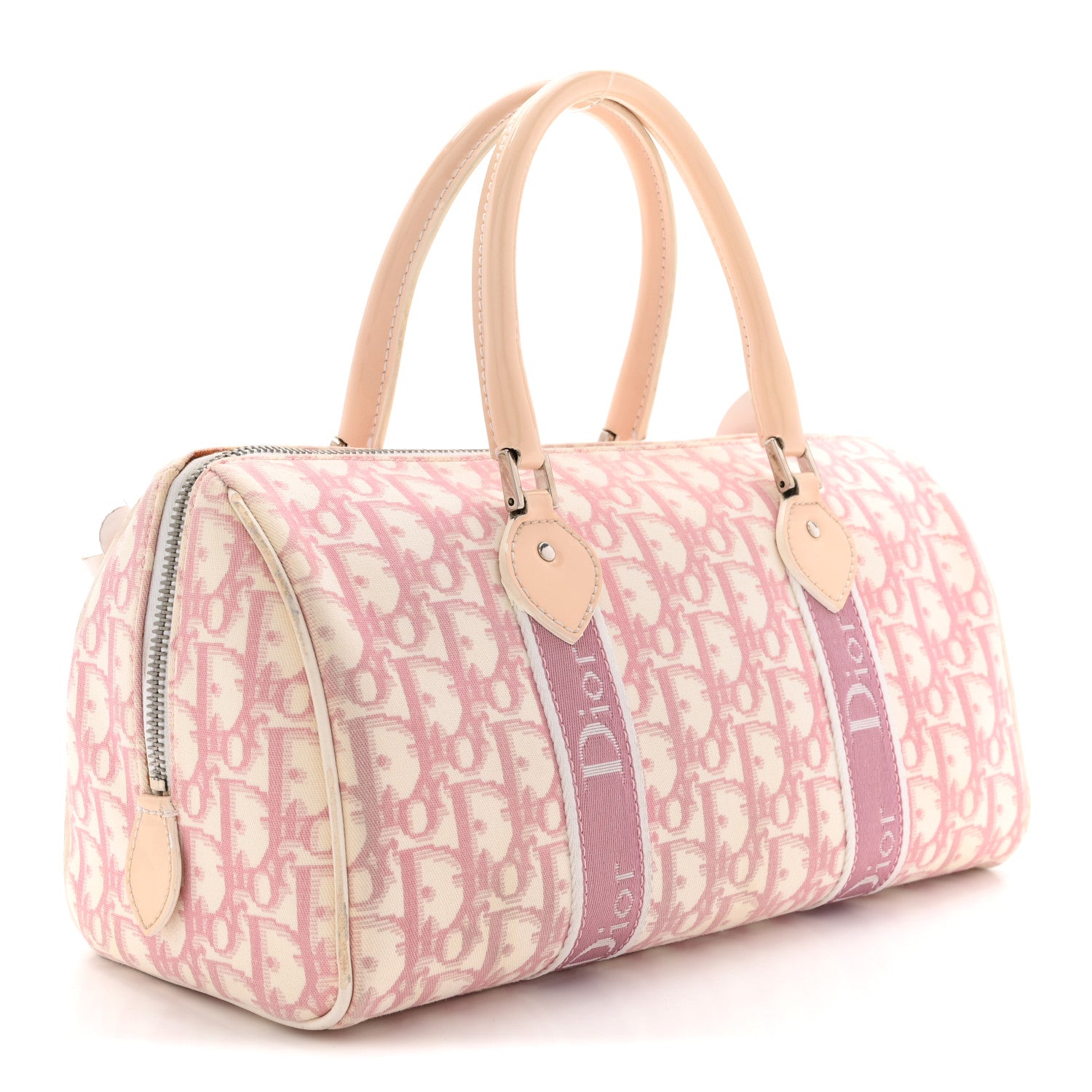 Monogram Girly Boston Pink
