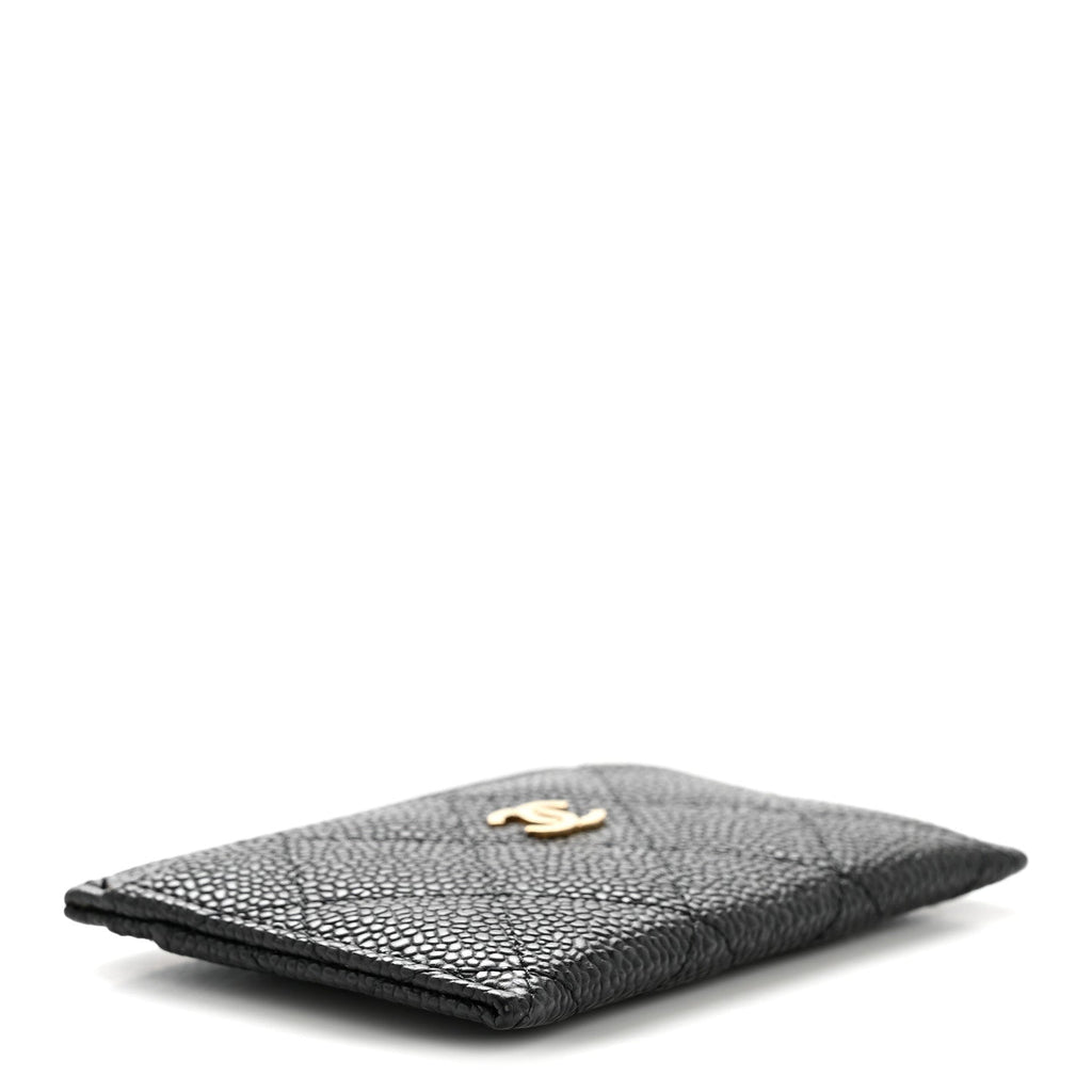 Caviar Quilted  Holder Black