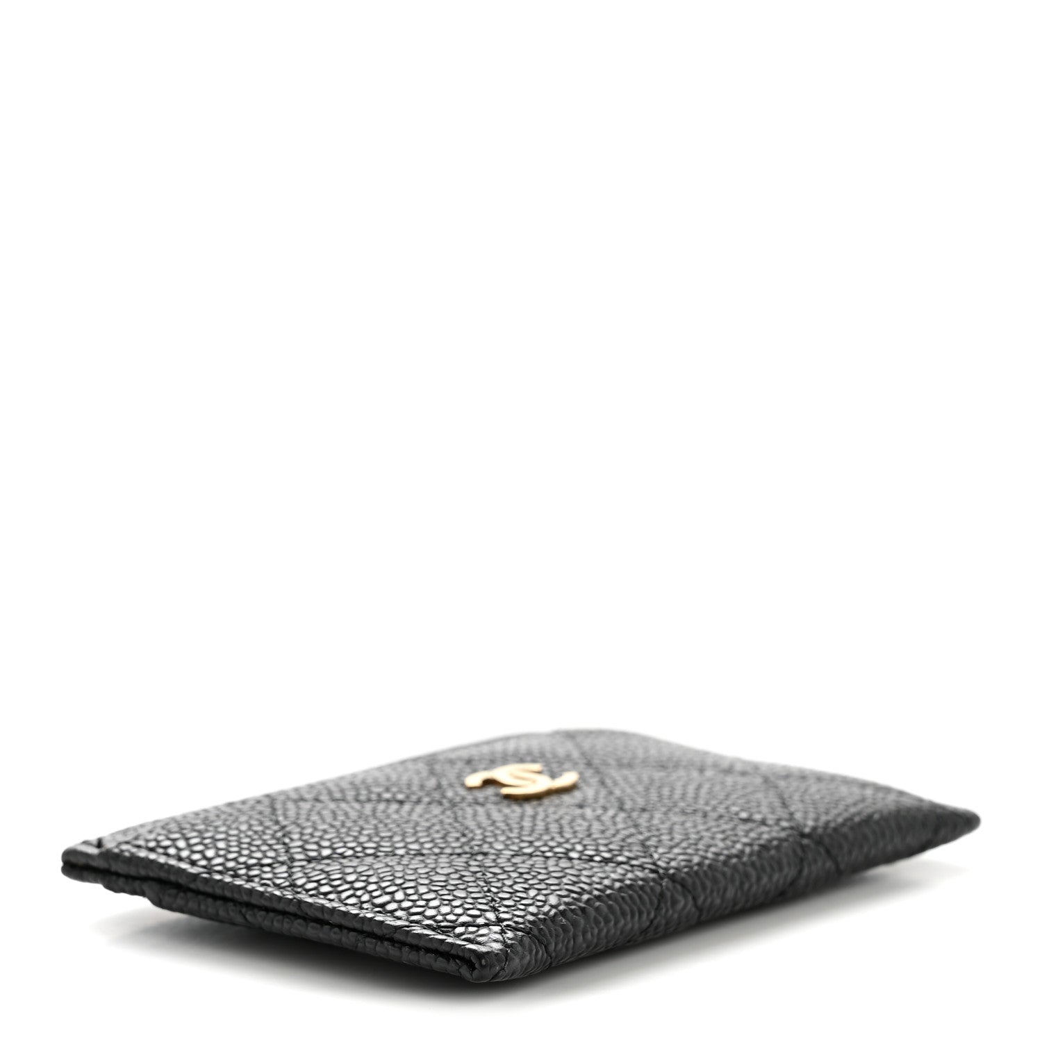 Caviar Quilted  Holder Black