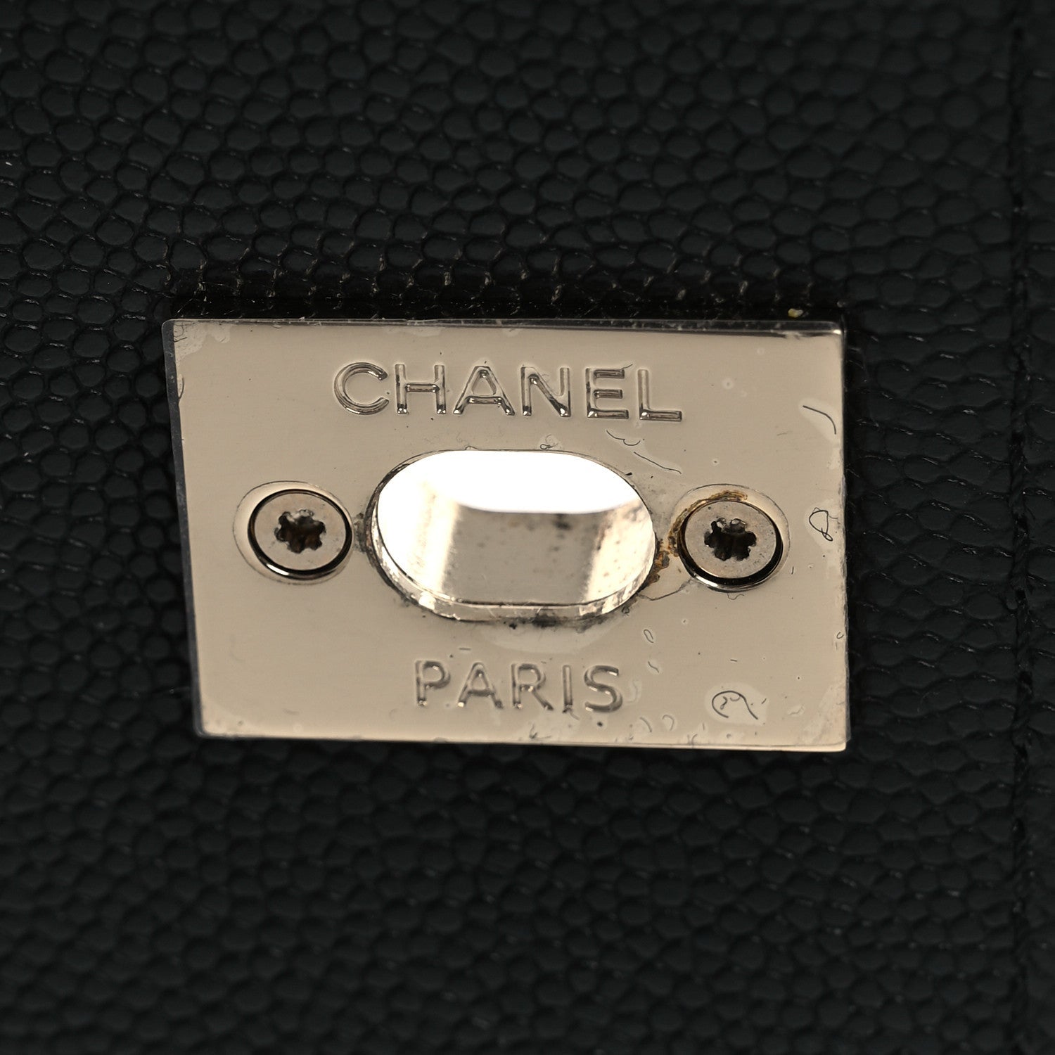 Caviar Quilted Mini Coco Handle Flap Black