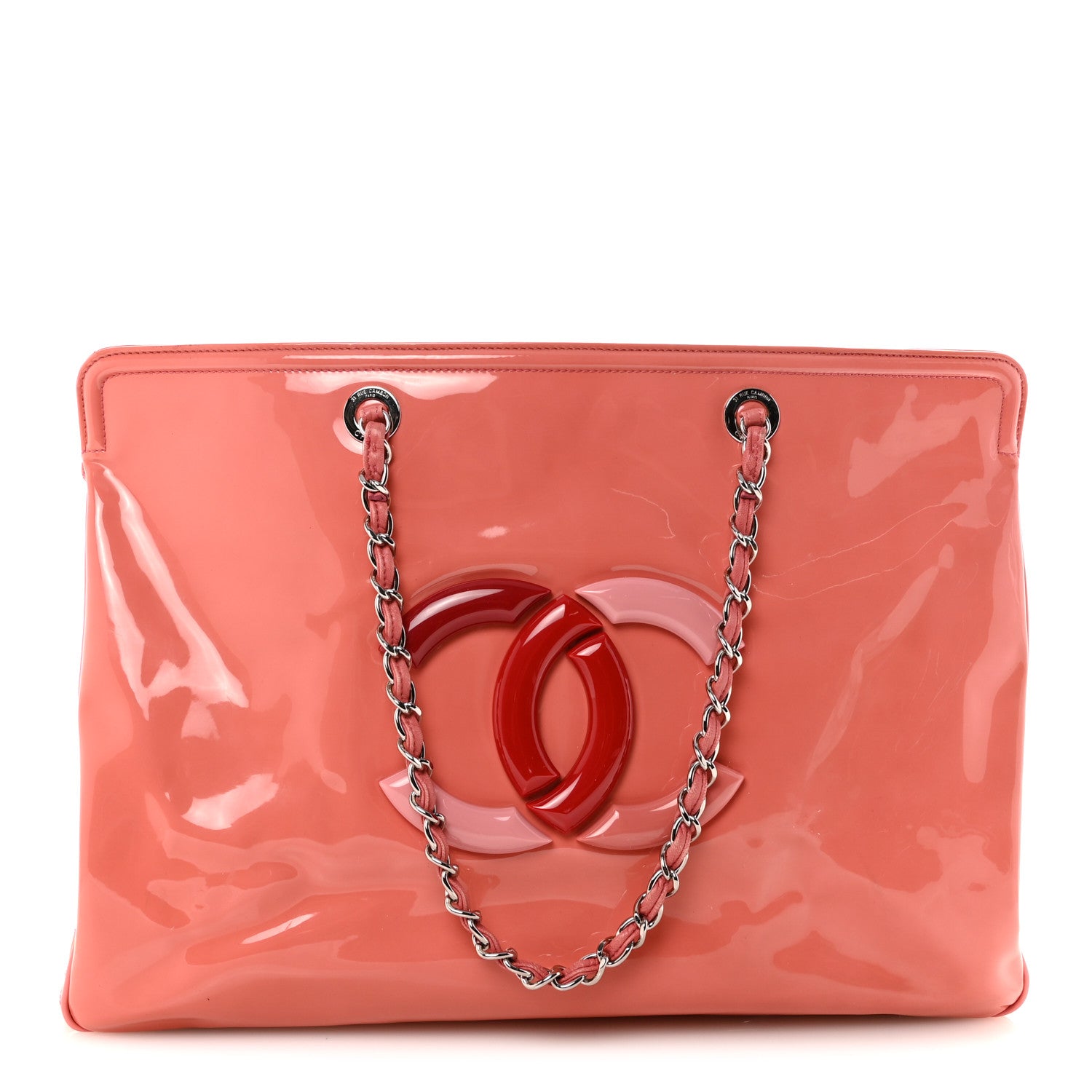Vinyl Lipstick Ligne Tote Pink