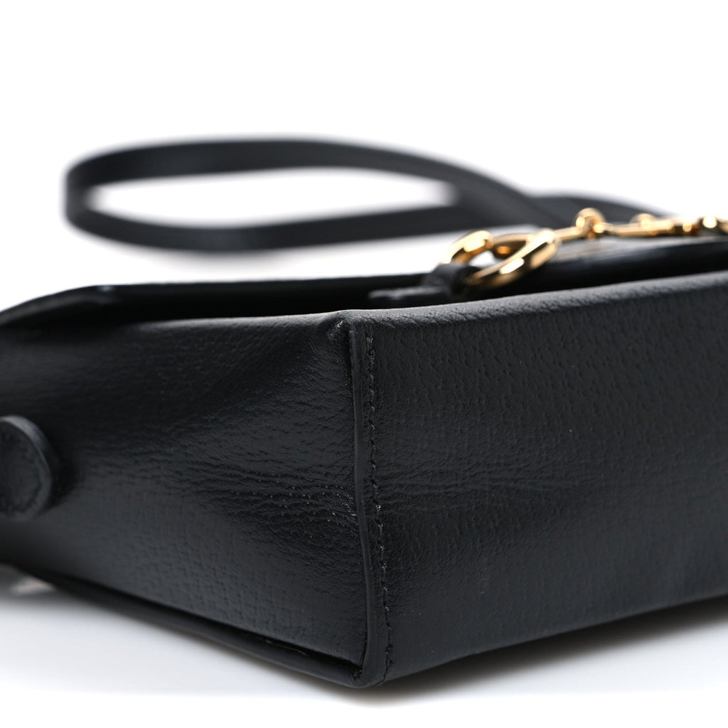 Calfskin Horsebit 1955 Shoulder Bag Black
