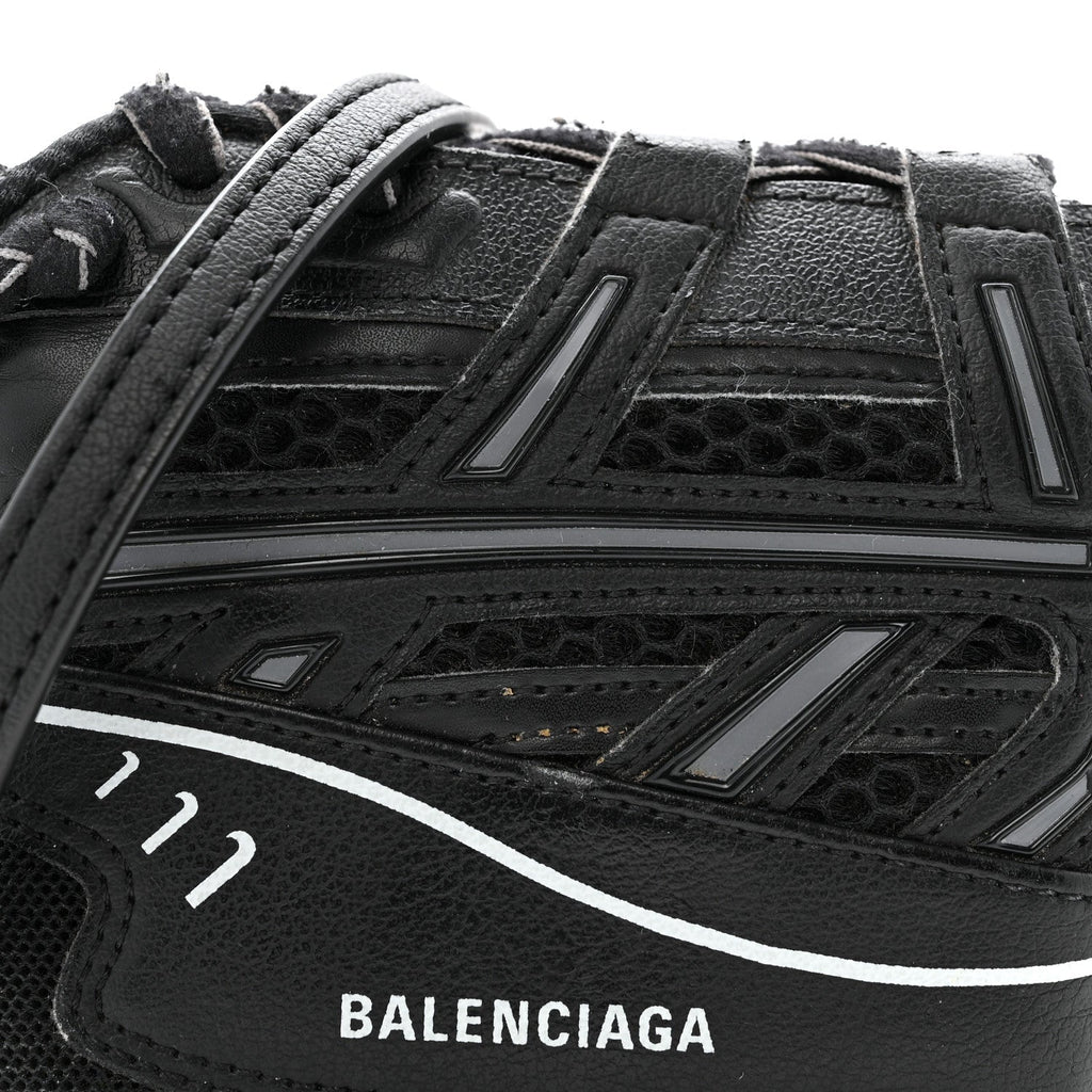 Faux Calfskin Fabric Sneakerhead Crossbody Wallet Black