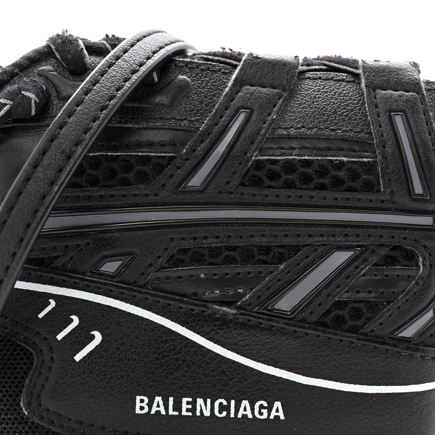 Faux Calfskin Fabric Sneakerhead Crossbody Wallet Black