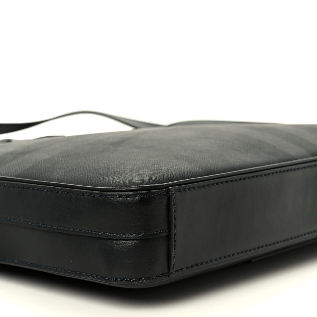 London Check Ainsworth Briefcase Dark Charcoal