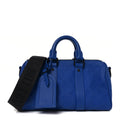 Monogram Taurillon Keepall Bandouliere 25 Racing Blue