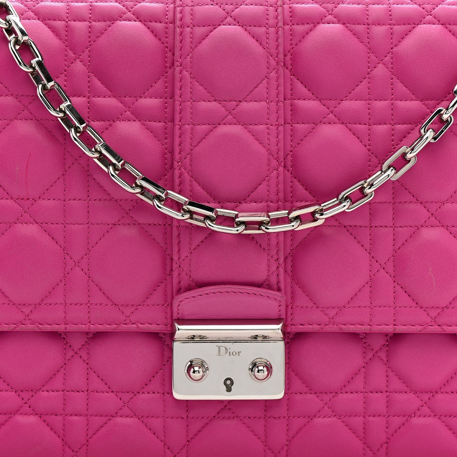 Lambskin Cannage Large Miss Dior Flap Sorbet