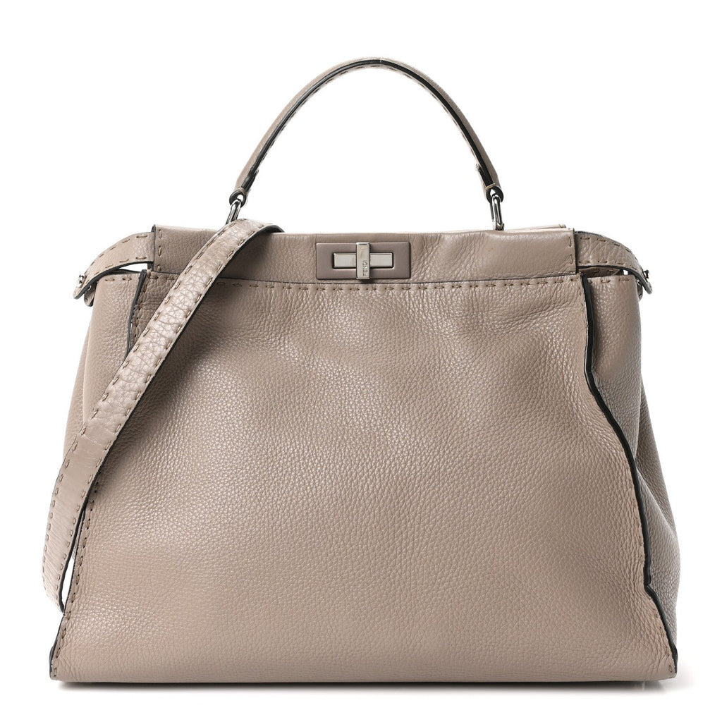 Cuoio Romano Selleria Large Peekaboo Iconic Satchel Corda