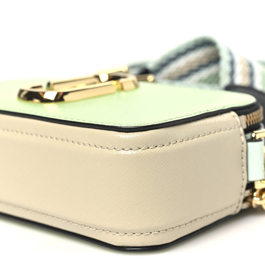 Saffiano Small Snapshot Camera Bag Mint Multicolor