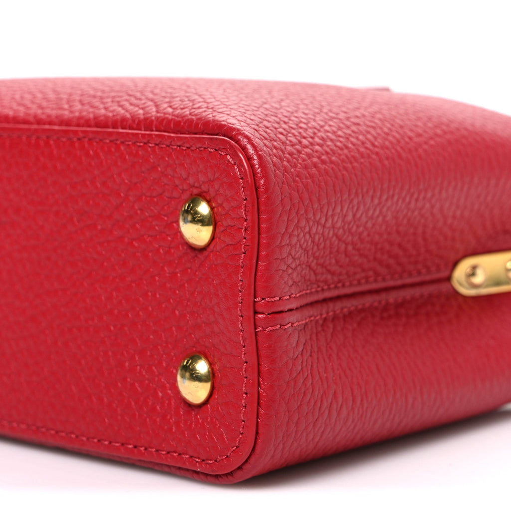 Taurillon Mini Capucines Scarlet