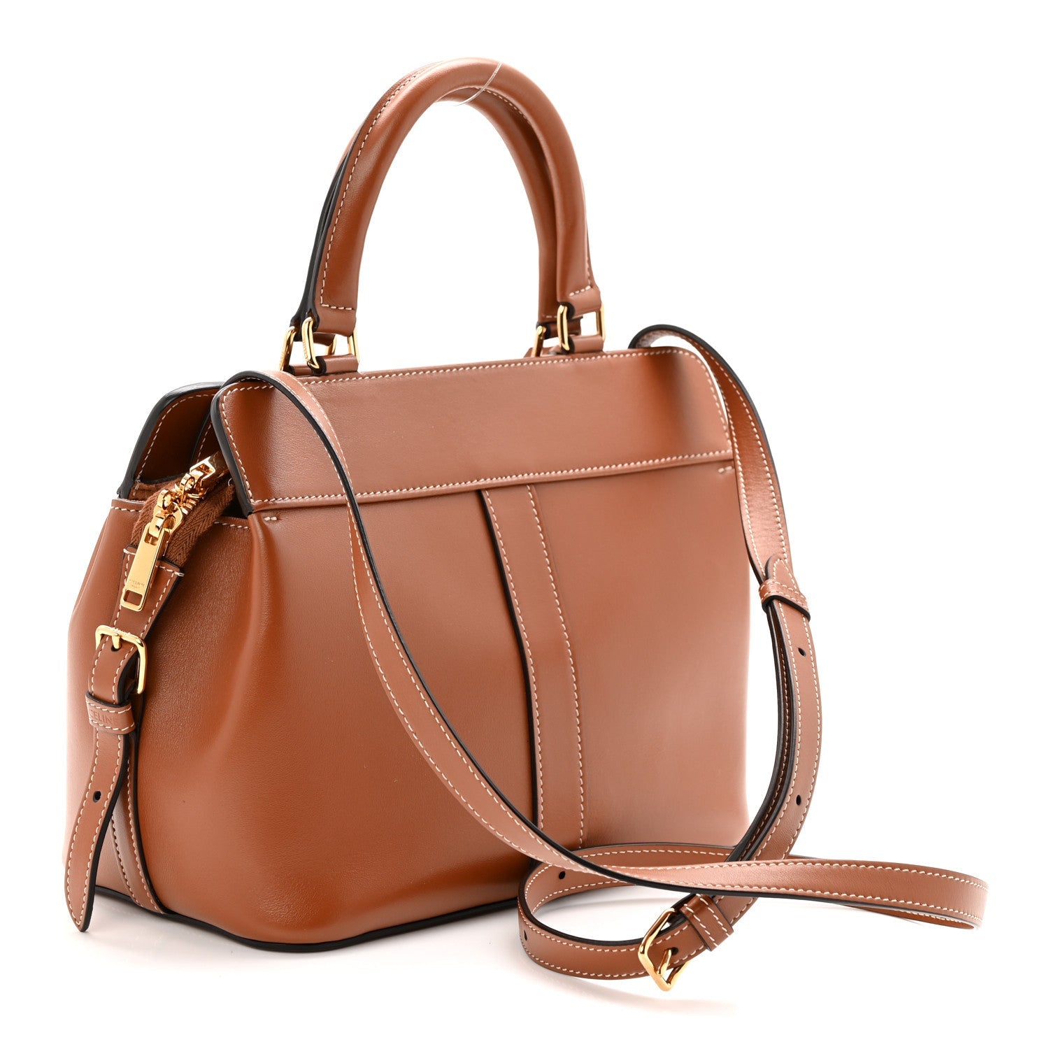 Calfskin Small Cabas De France Tan