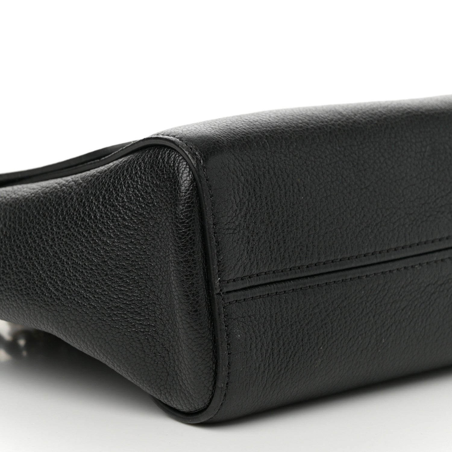 Glossy Goatskin Medium Lily Black