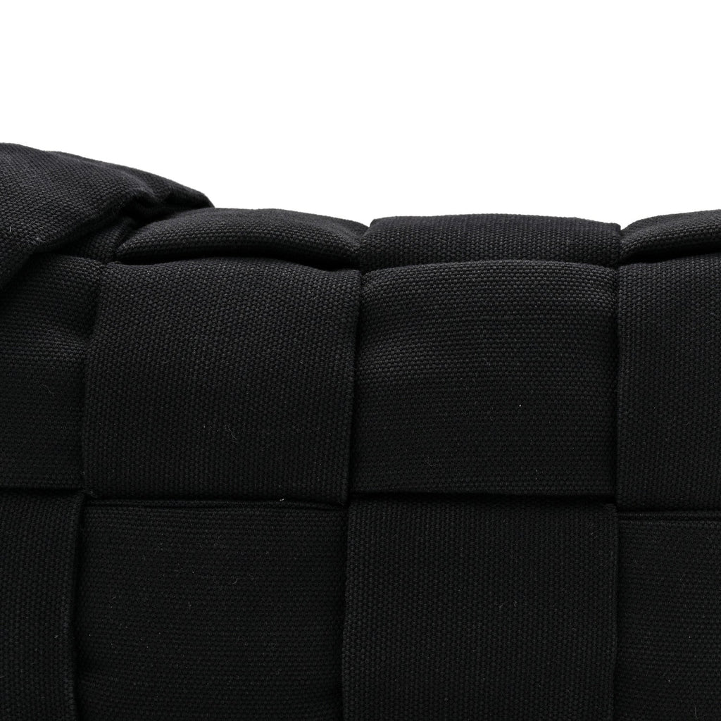 Denim Maxi Intrecciato Padded Tech Cassette Bag Black